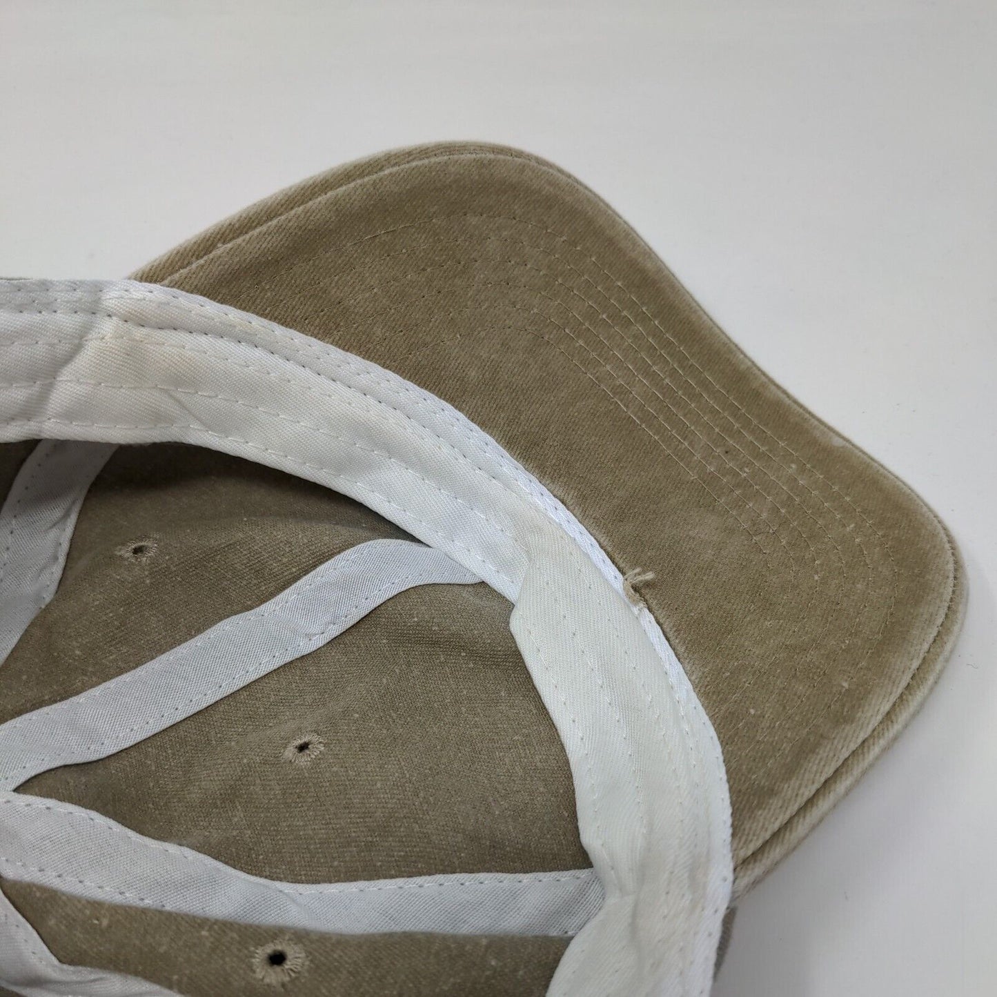 Unbranded Slideback Hat Tan One Size Solid Adjustable Vent Holes Blank