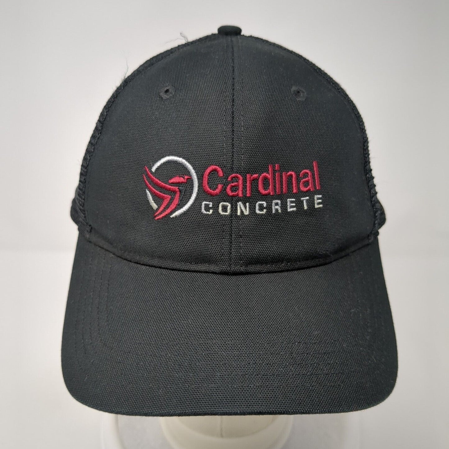 Cardinal Concrete Snapback Trucker Hat Black OS Adjustable Mesh Back Carhartt