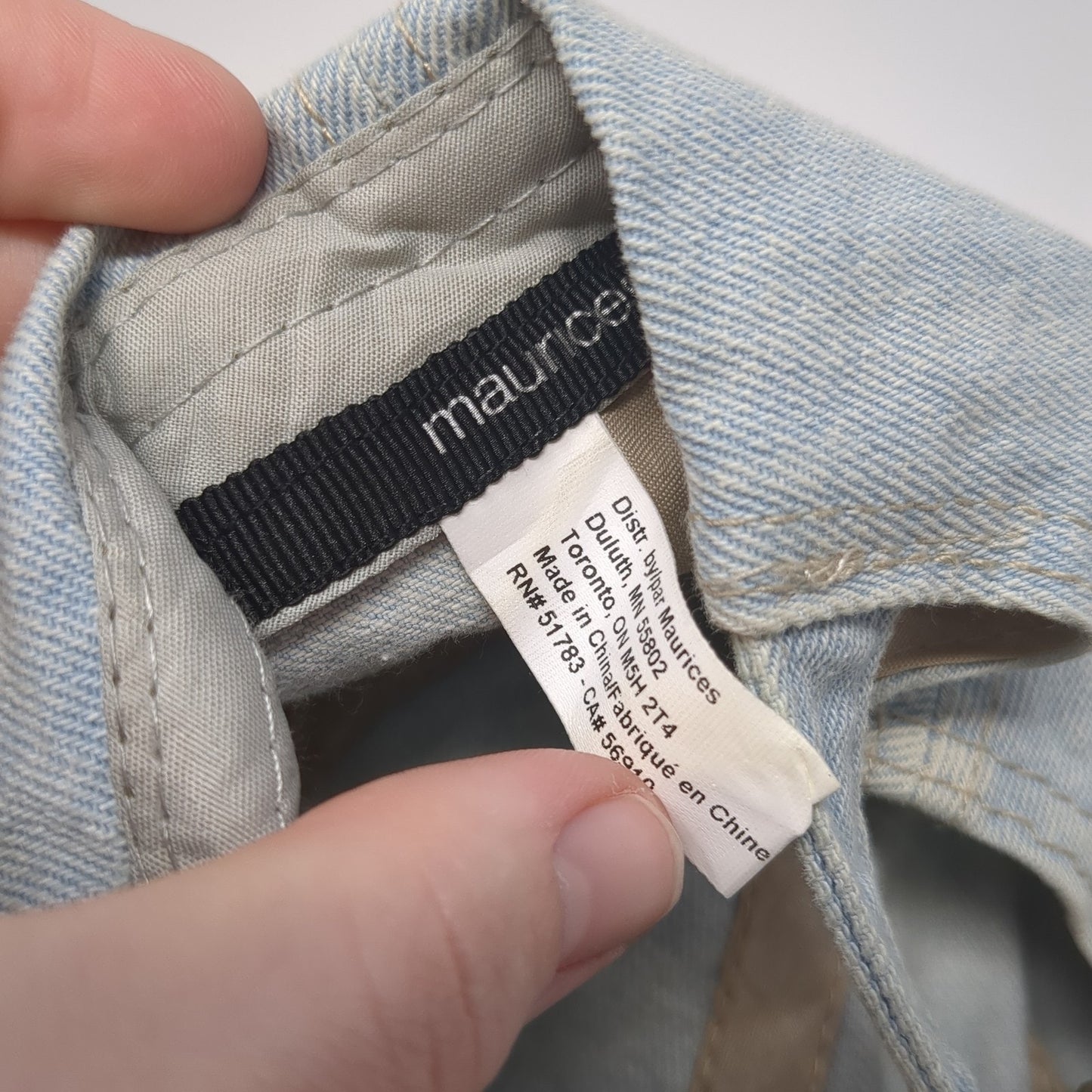 Maurices Slideback Baseball Cap Blue One Size Adjustable 6 Panel Distressed