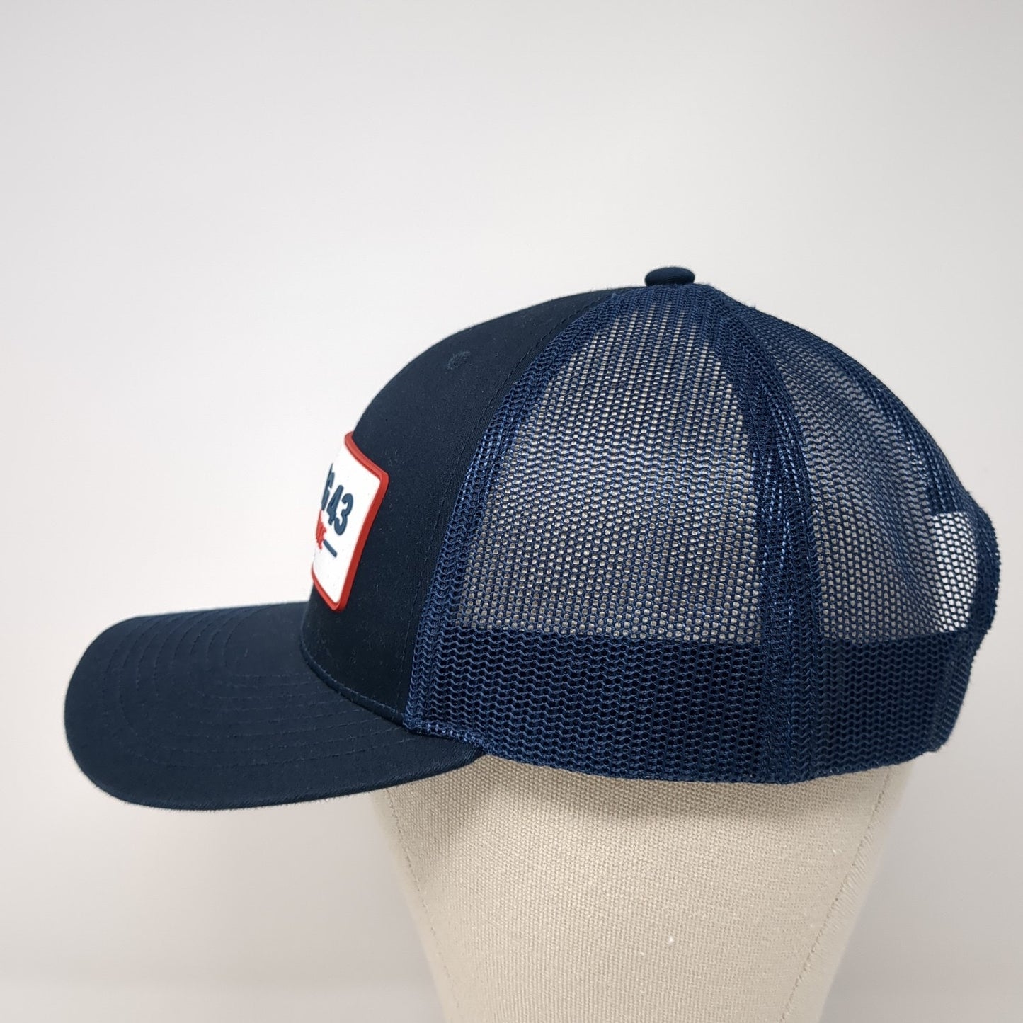 Finding 43 Real Estate Snapback Trucker Hat Blue OS Adjustable Mesh Richardson