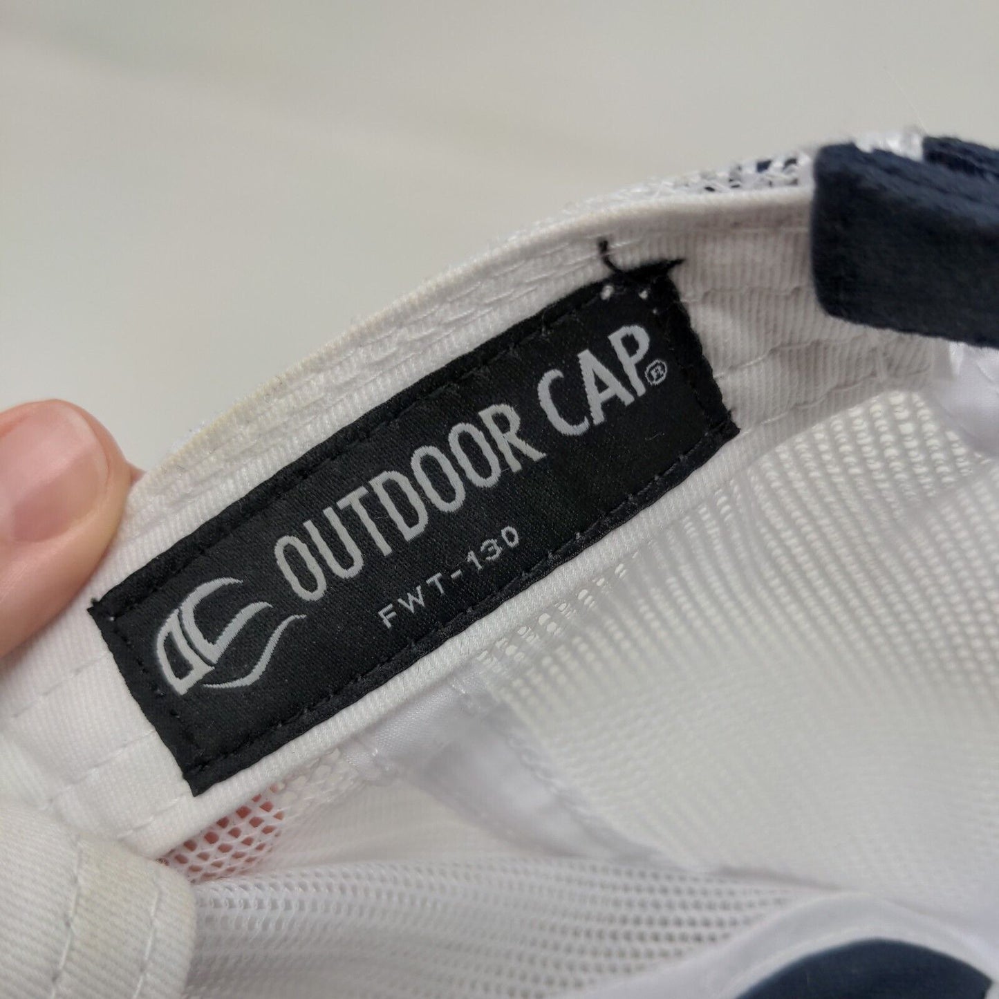 Coleman Farm Supply Strapback Mesh Back Trucker Hat Blue Adult Colorblock