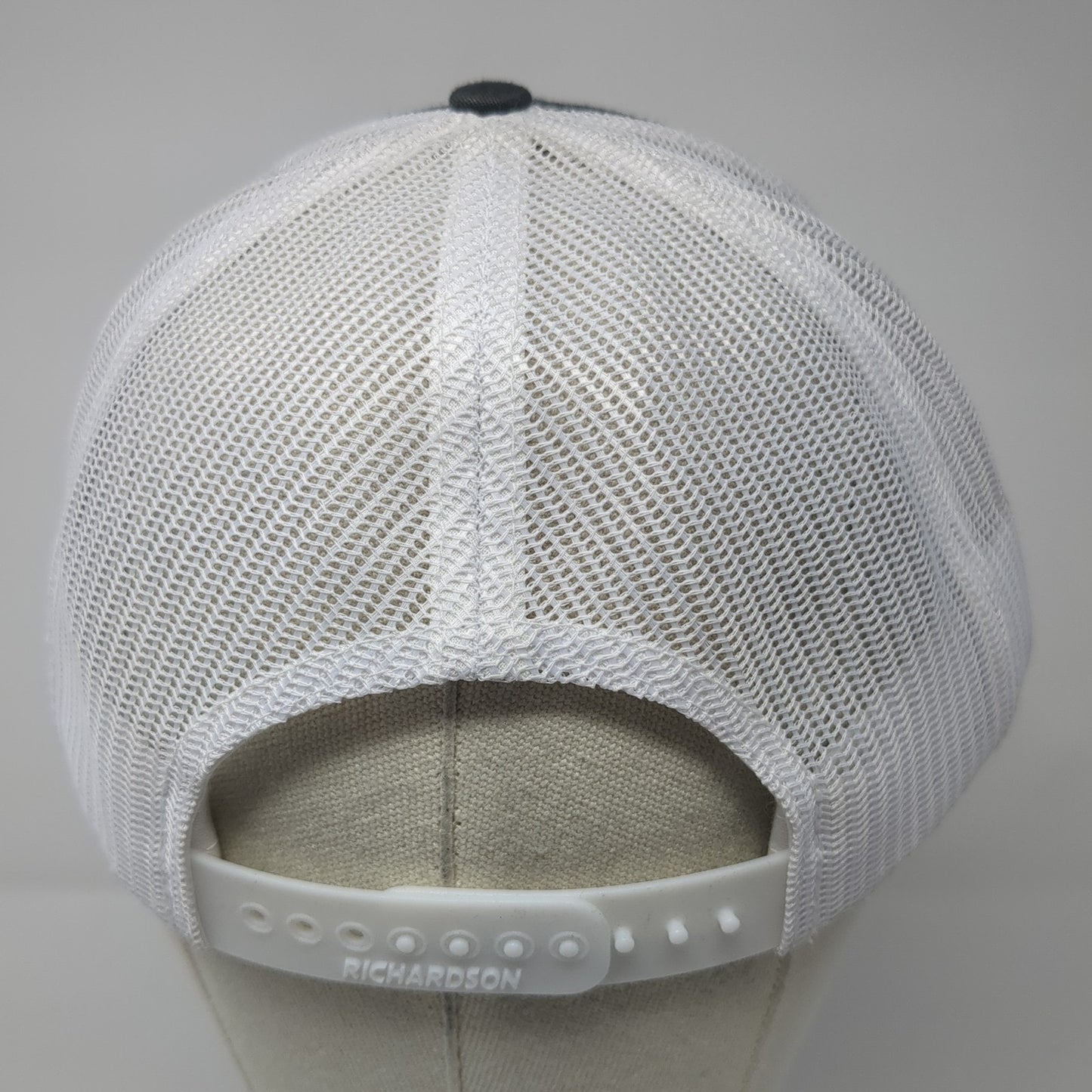 iDrive Snapback Trucker Hat Gray One Size Adjustable Mesh Back Richardson