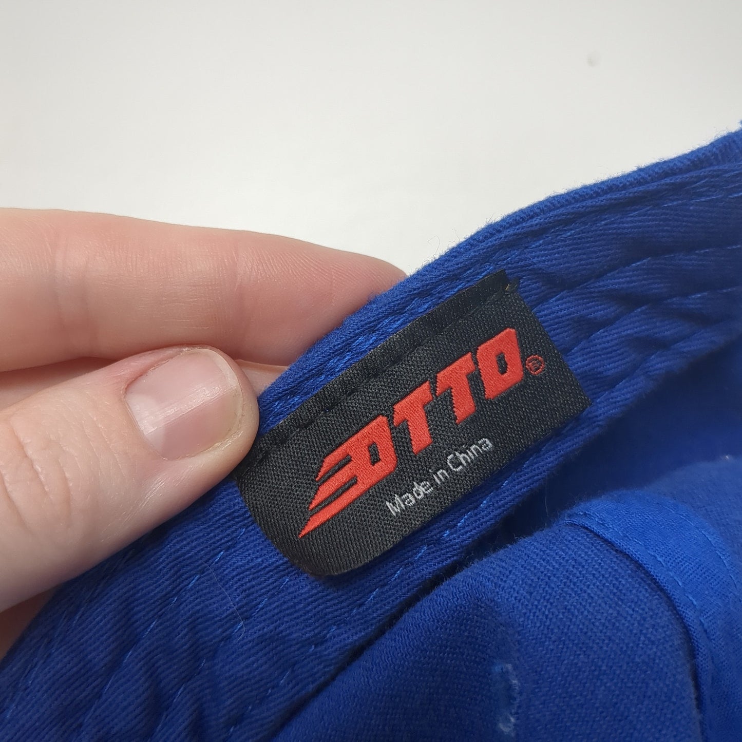 Saint Luke's Slideback Hat Blue One Size Adjustable Embroidered Otto