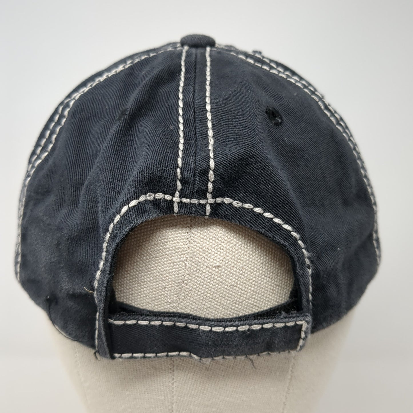 Mama Bear Strapback Baseball Cap Black OS Adjustable Distressed KB ETHOS Vintage