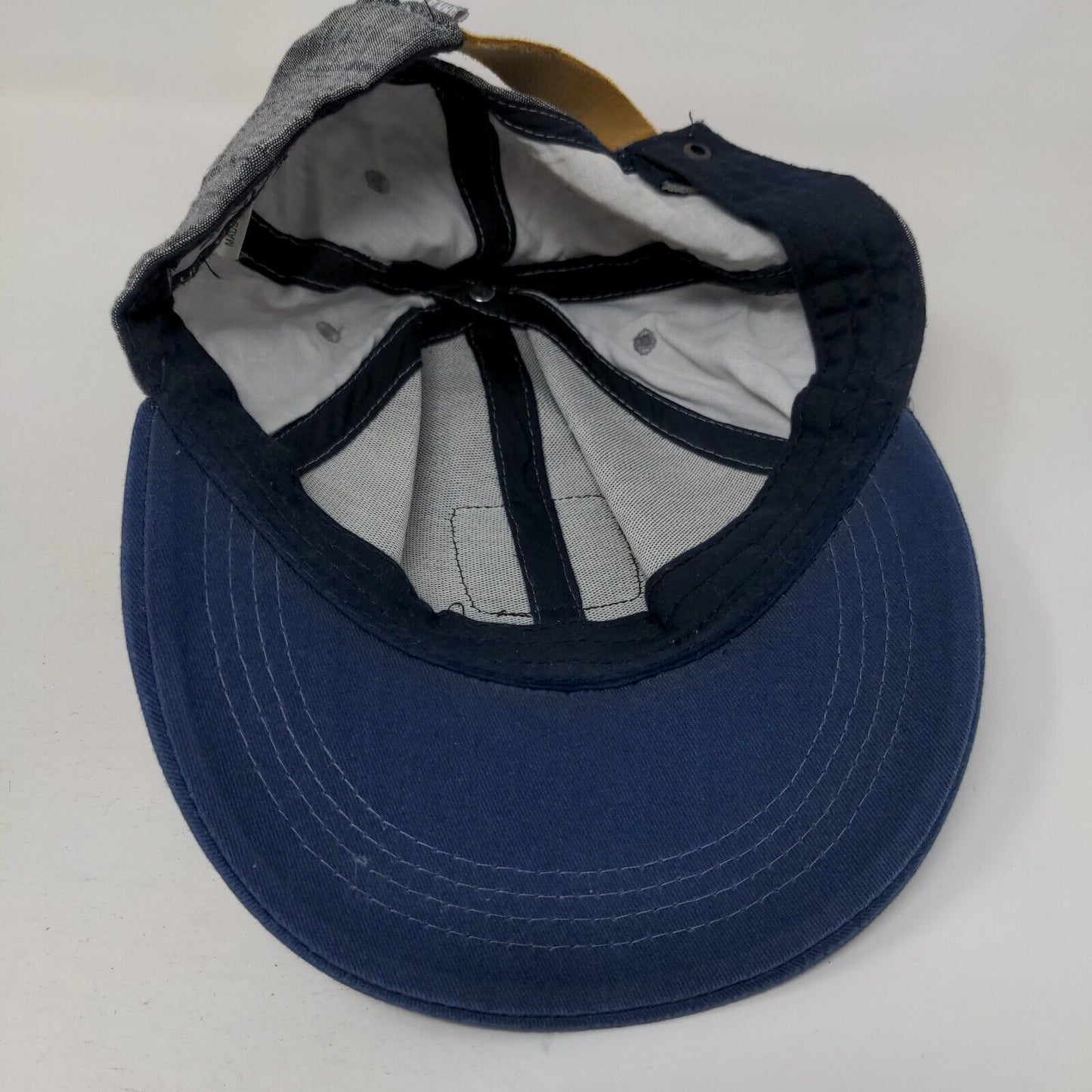 Arka Owl Slideback Hat Multi OSFA Colorblock Leather Patch 6 Panel