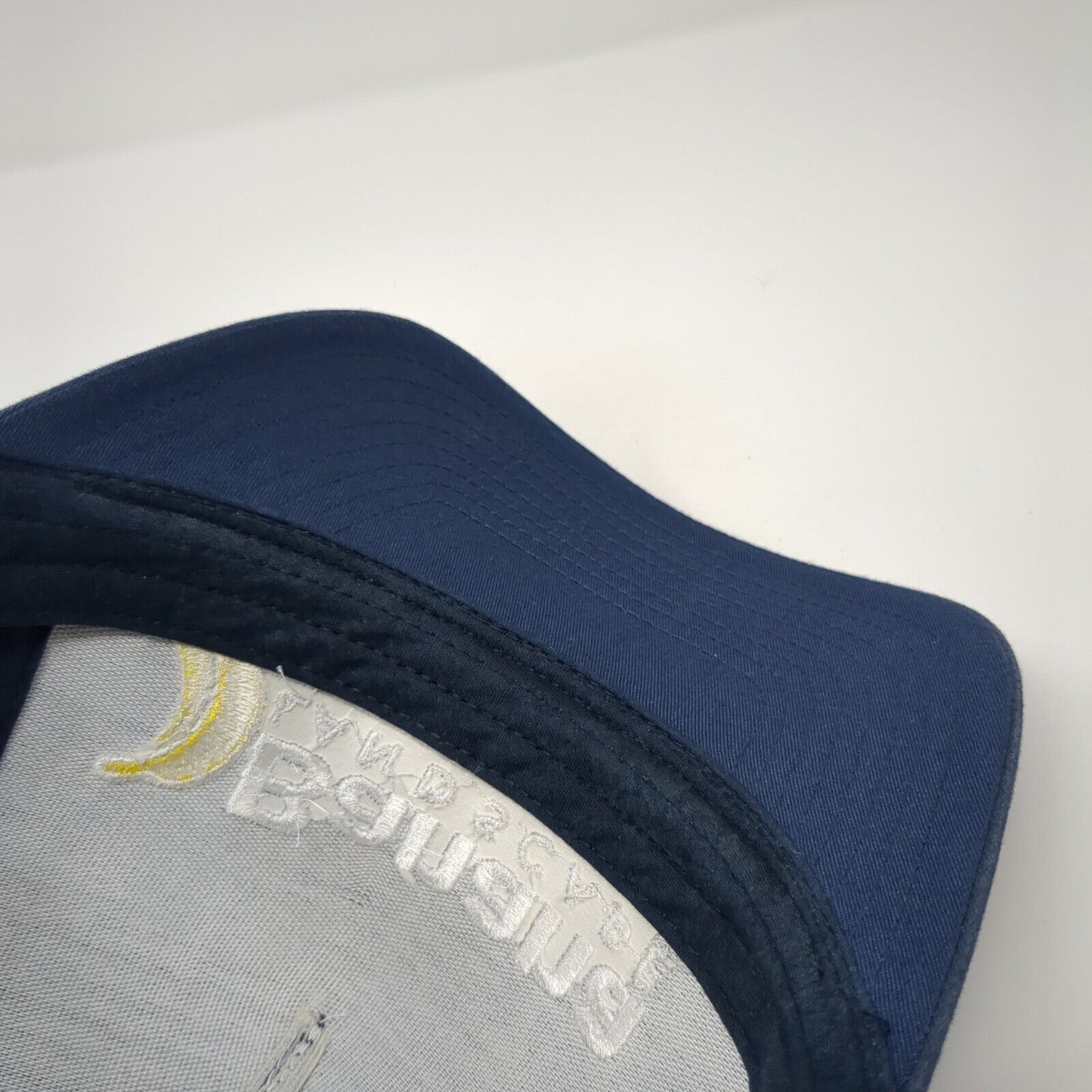 Banana Landscape Snapback Trucker Hat Blue OS Adjustable Mesh Back Yupoong