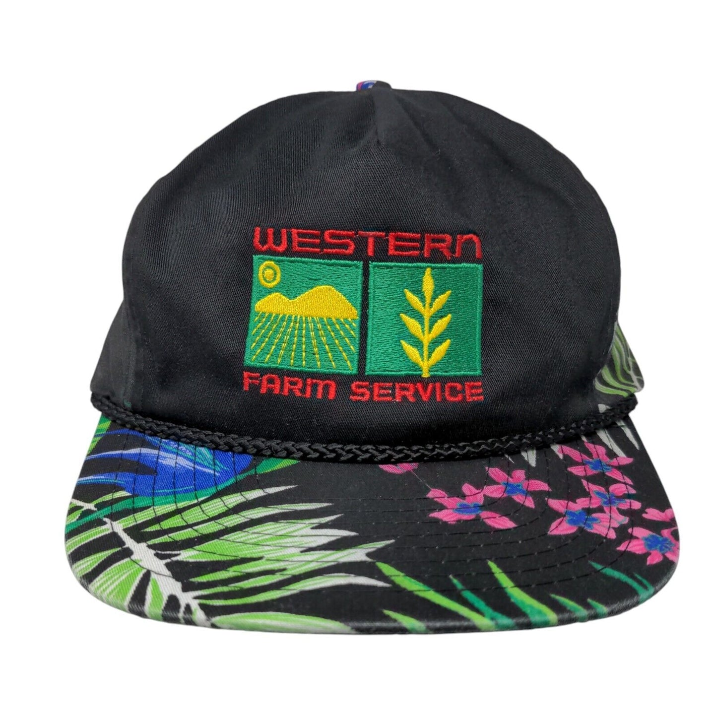 Western Farm Service Snapback Hat Multicolor OSFA Embroidered Floral Nissin Cap