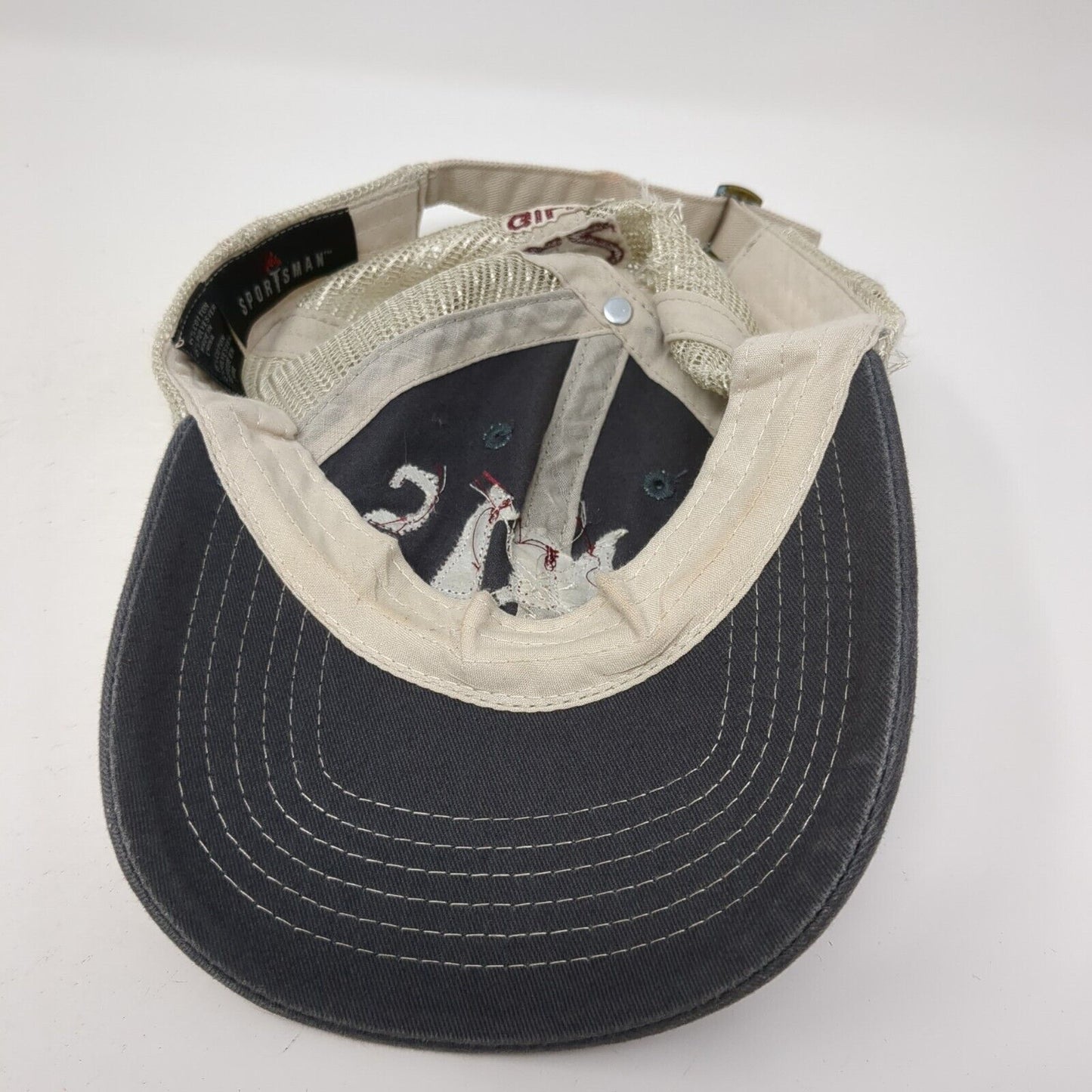 MICOS 22 Slideback Trucker Hat Gray One Size Adjustable Mesh Back Sportsman