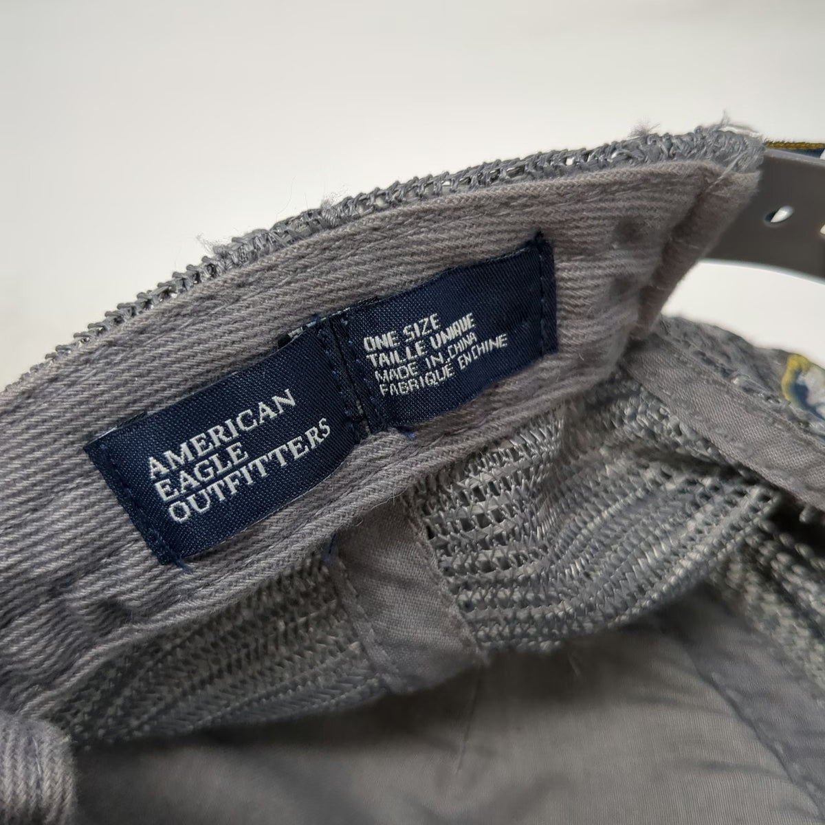 American Eagle Outfitters Trucker Hat Gray One Size El Capitan Rope Snapback Hat
