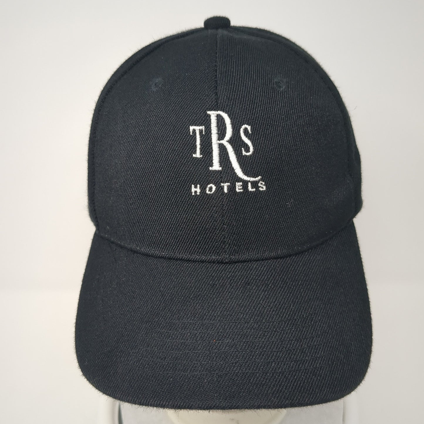 TRS Hotels Strapback Hat Black One Size Adjustable Embroidered 6 Panel