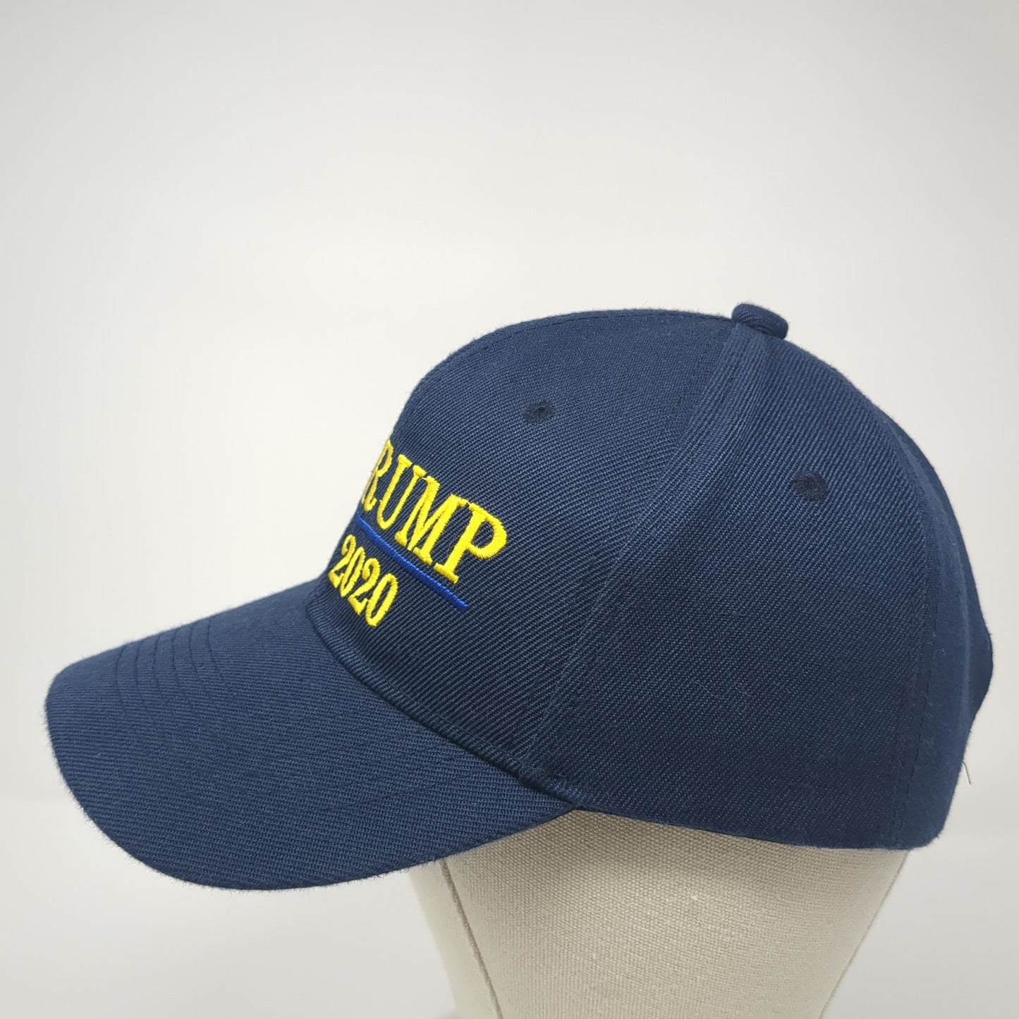 Trump 2020 Strapback Baseball Cap Blue One Size Adjustable Embroidered Patriotic