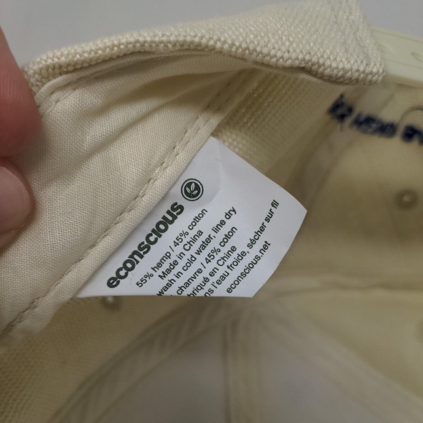 FLC Bank Florida's Hemp Bank Strapback Hat Tan One Size Adjustable Econscious