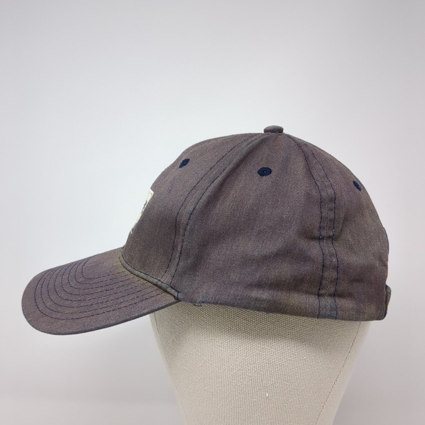 Grandpa's Lucky Cap Slideback Hat Gray One Size Embroidered Signatures