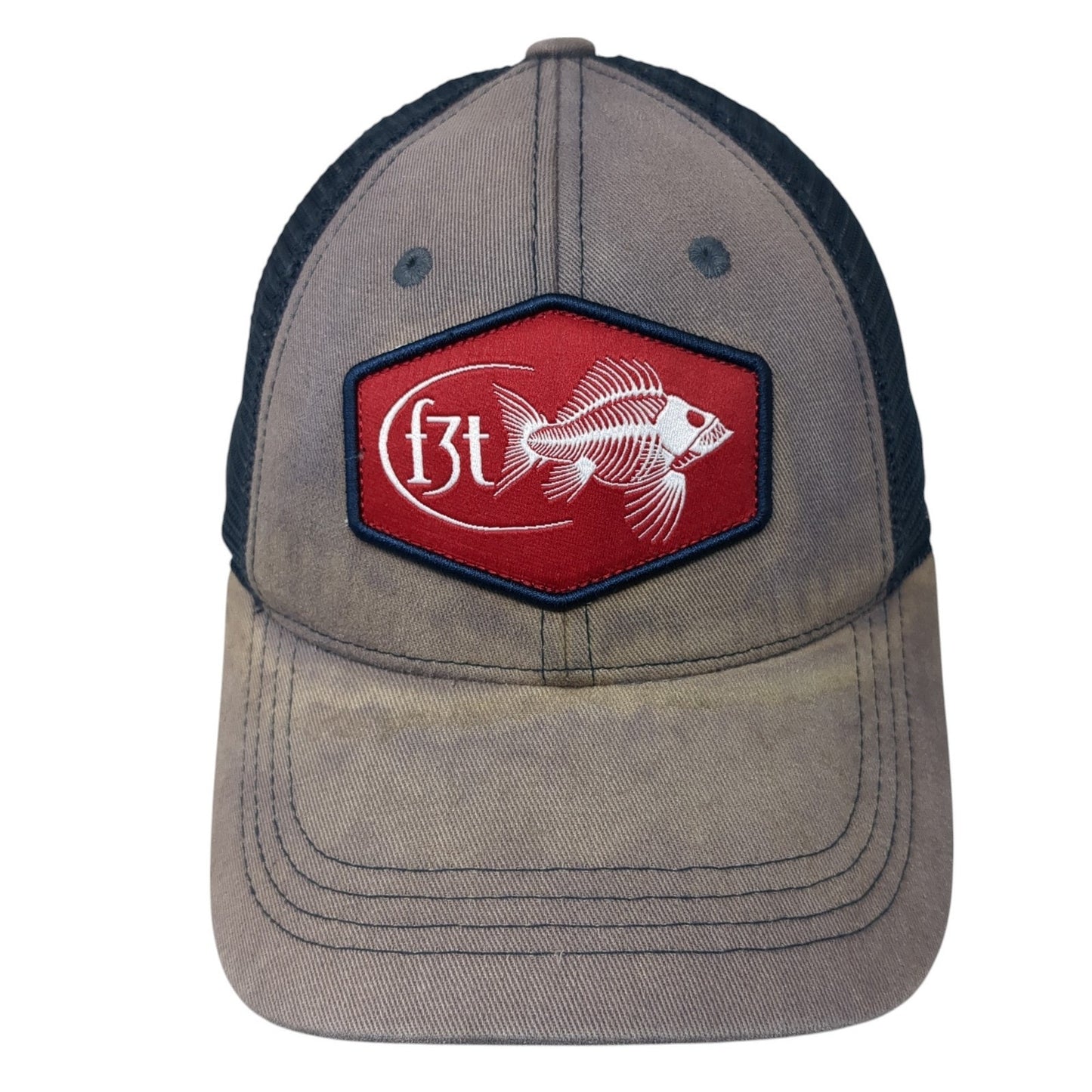 F3T Fish Patch Strapback Trucker Hat Multicolor One Size Costa Del Mar