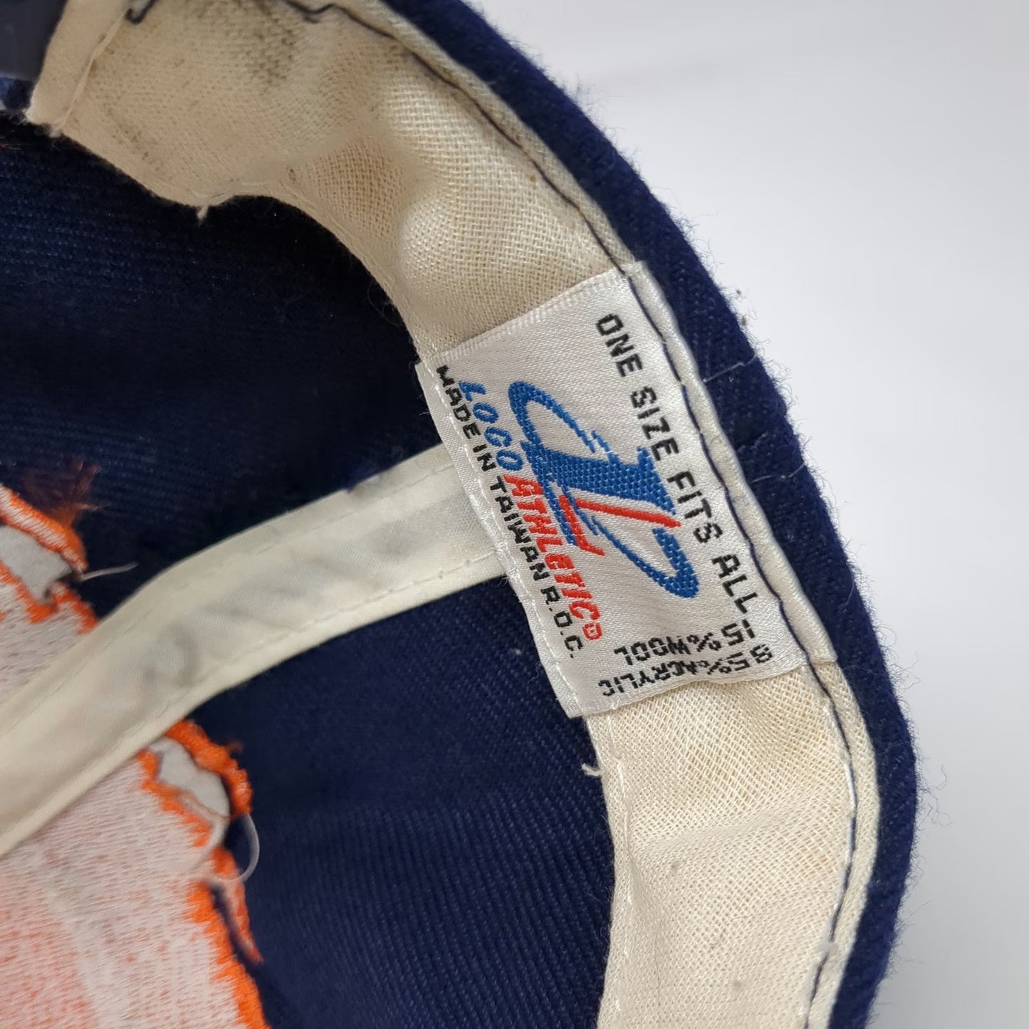 Logo Athletic Chicago Bears Snapback Blue Hat OS Splash NFL Pro Line Vintage