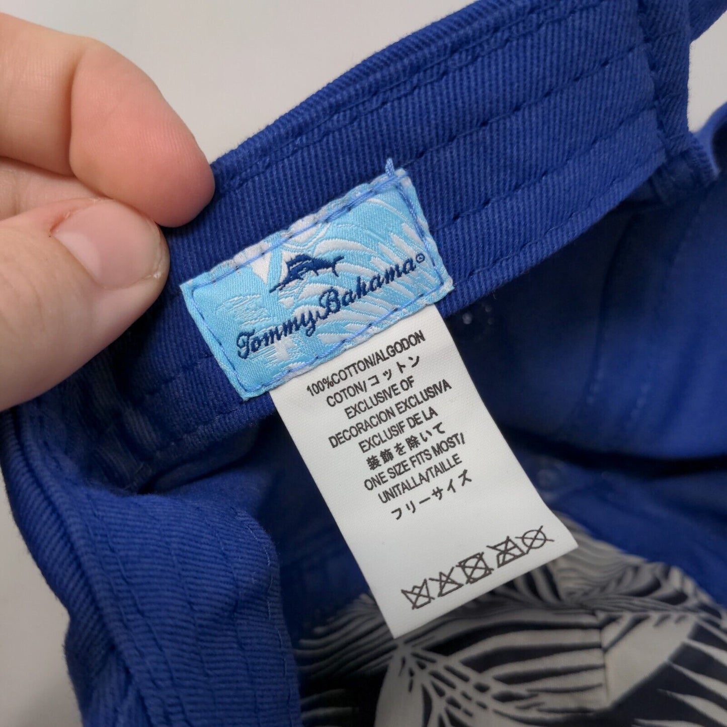 Tommy Bahama Relax 93 Slideback Hat Blue OSFM Adjustable 6 Panel Cotton