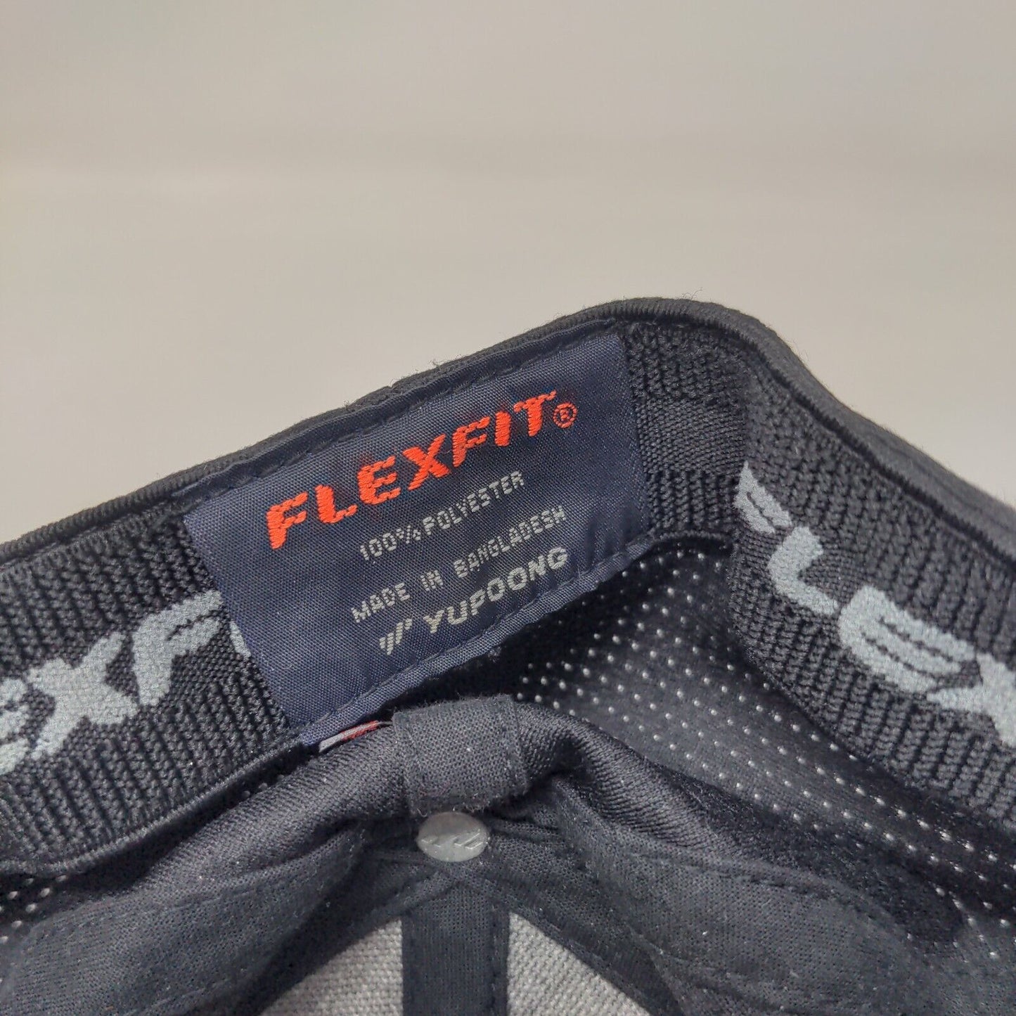Ecoshield Fitted Hat Black One Size Flexfit Vented Holes 6 Panel Yupoong