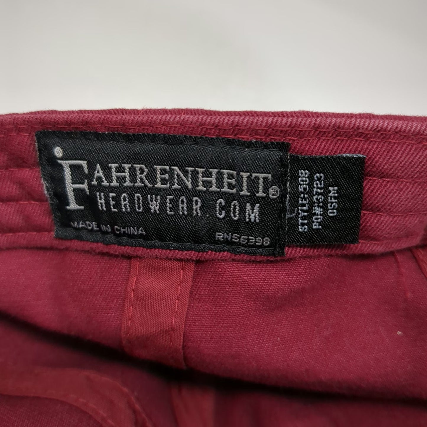 Fahrenheit Baseball Cap Red One Size Cog Railway New Hampshire Elevation Hat