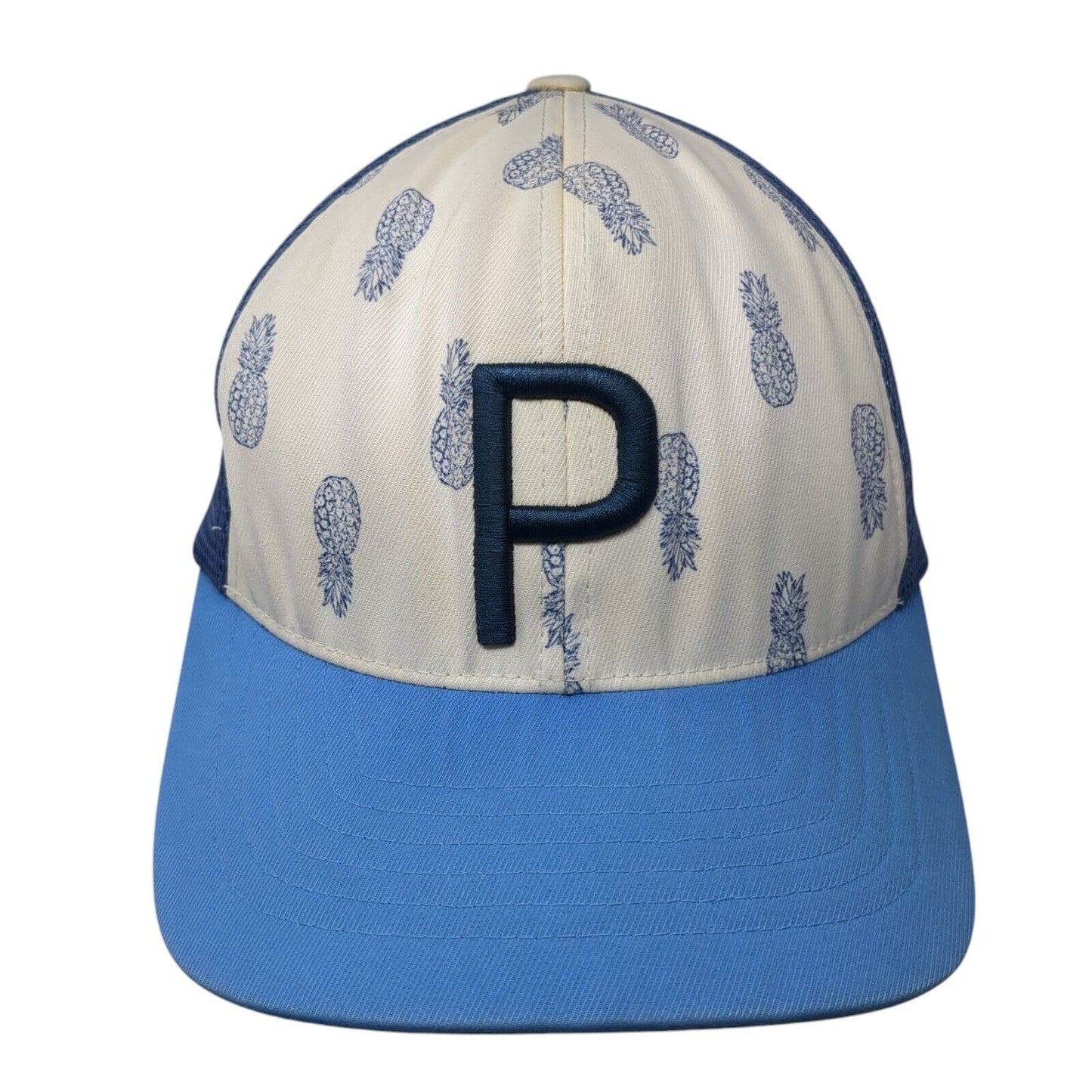 Pineapple Snapback Trucker Hat Blue OS Adjustable 110 Flexfit Mesh Back PUMA
