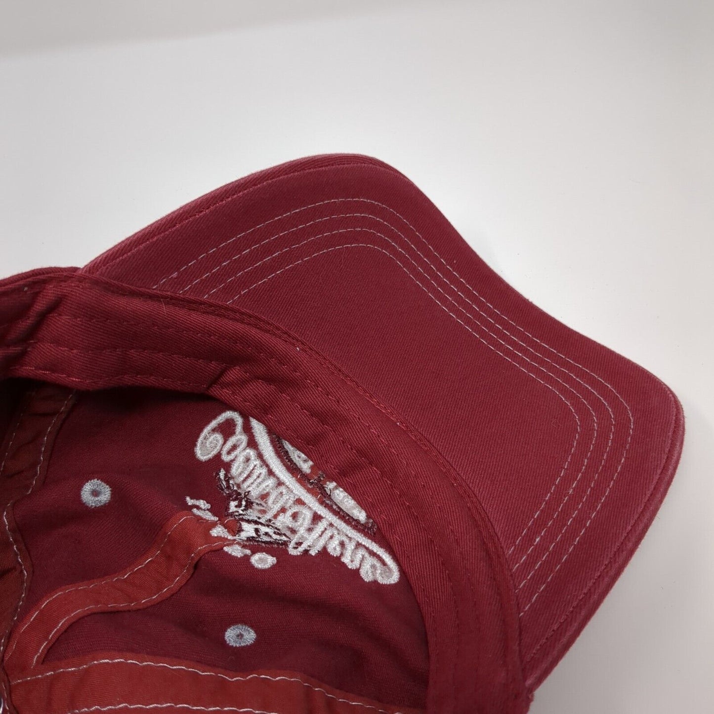 Idaho Coeur d'Alene 1887 Slideback Hat Red Large Embroidered W/Tags