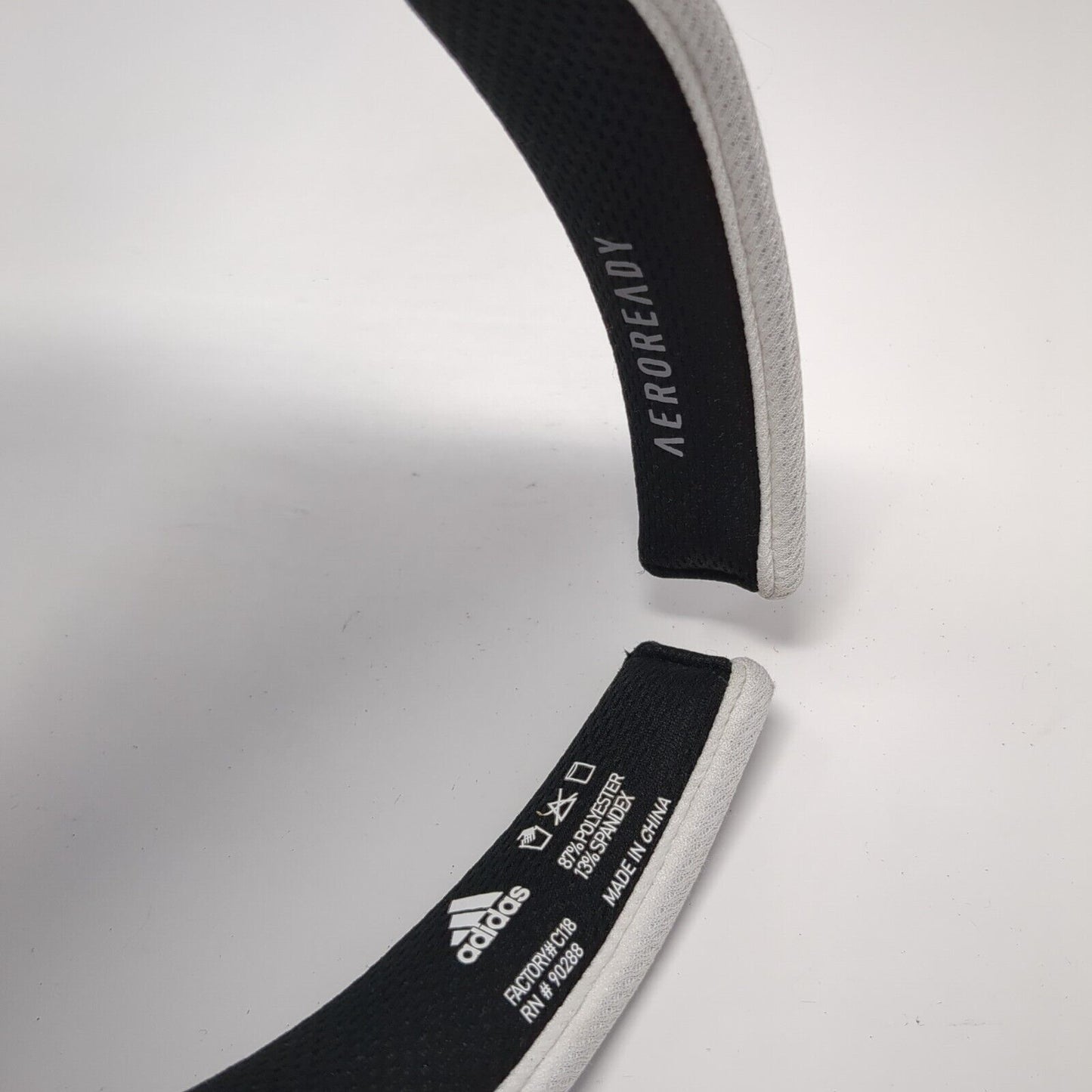 Adidas Aeroready Golf Sun Visor Black One Size Lightweight Embroidered Logo