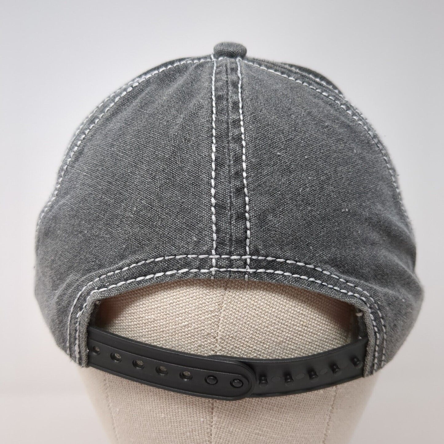 Authentic Billabong 1973 Snapback Hat Gray One Size Adjustable Distressed Cotton