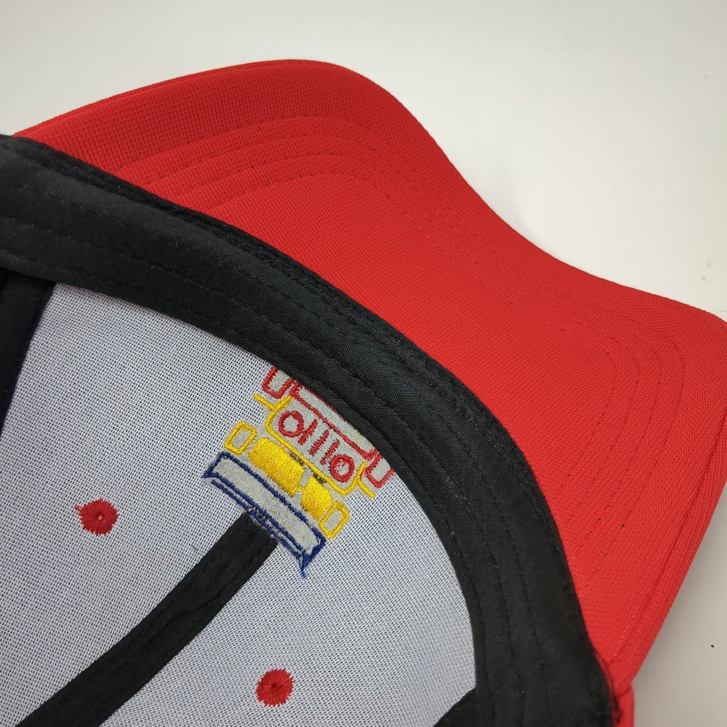 Philippines Jeepney Baseball Cap Red One Size Textured Embroidered Slideback Hat