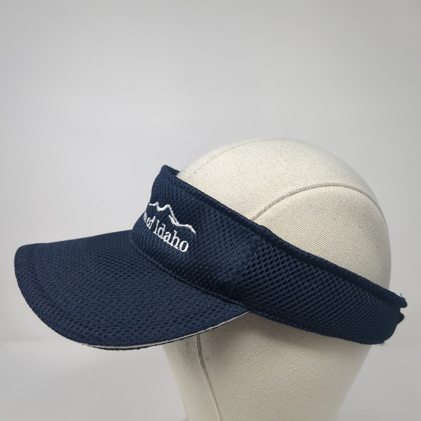 Blue Cross of Idaho Strapback Visor Hat Blue One Size Adjustable Outdoor