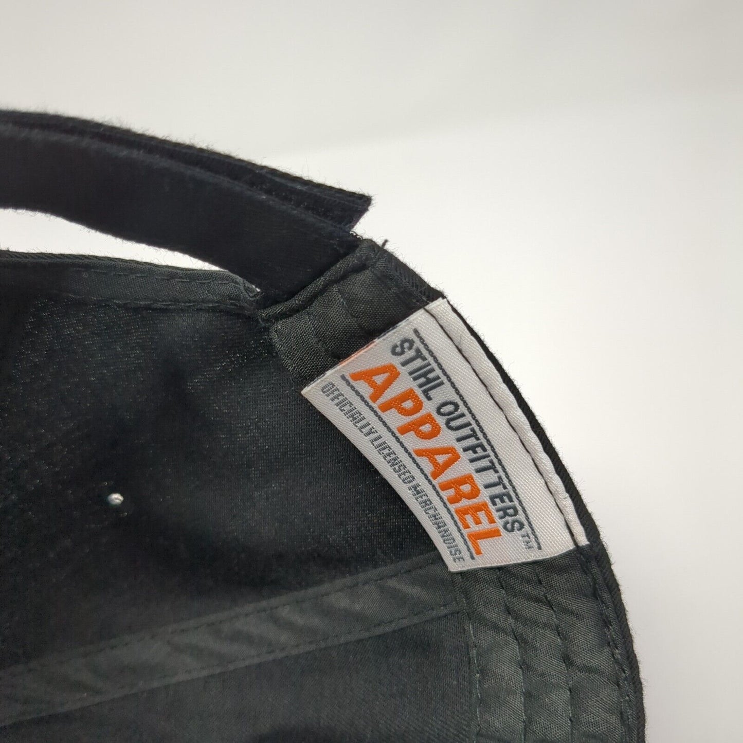 STIHL Outfitters Strapback Hat Black One Size Adjustable Embroidered 6 Panel