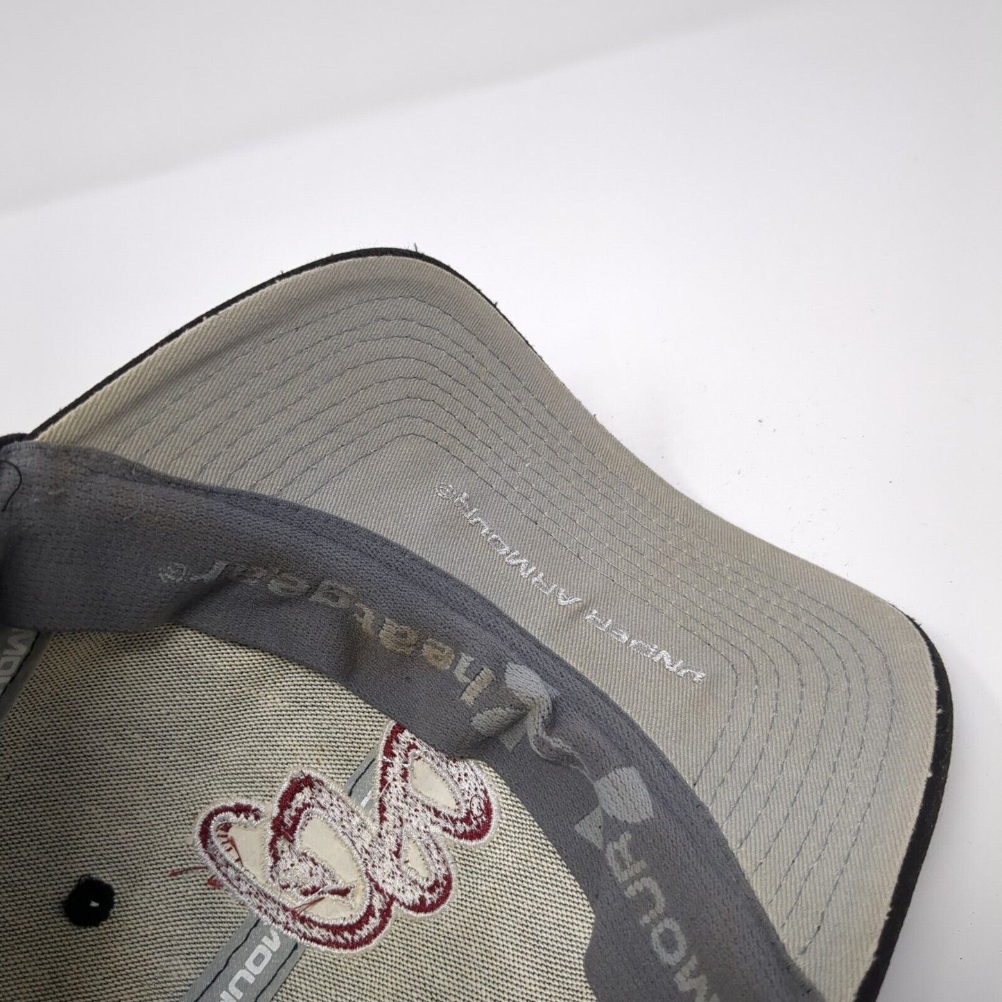 DB Southern Illinois Fitted Hat Black Medium Embroidered UAB300 Under Armour