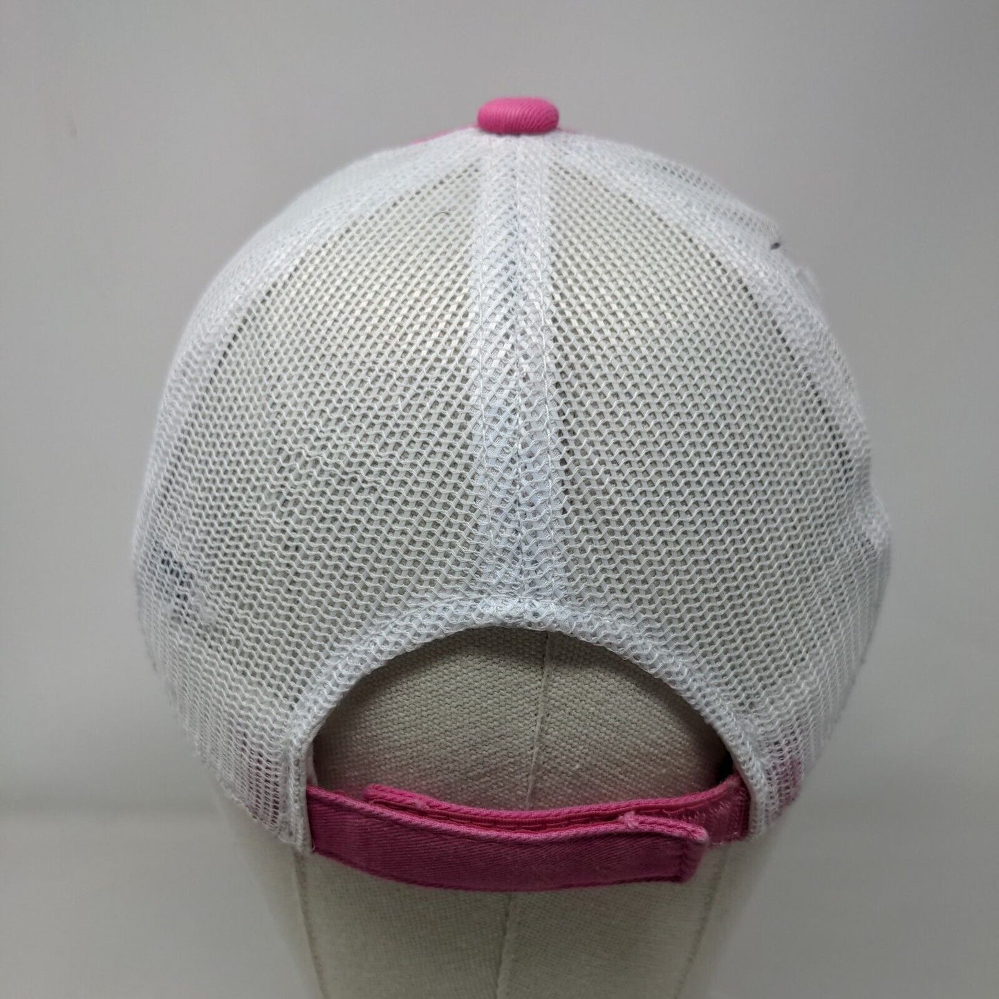 OES Women's Strapback Hat Pink OS Adjustable Ladies Fit Mesh Back Outdoor Cap