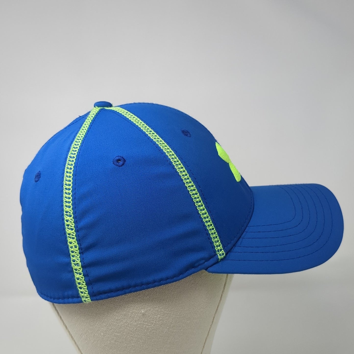 Under Armour Fitted Baseball Cap Blue Large Lightweight Embroidered 6 Panel