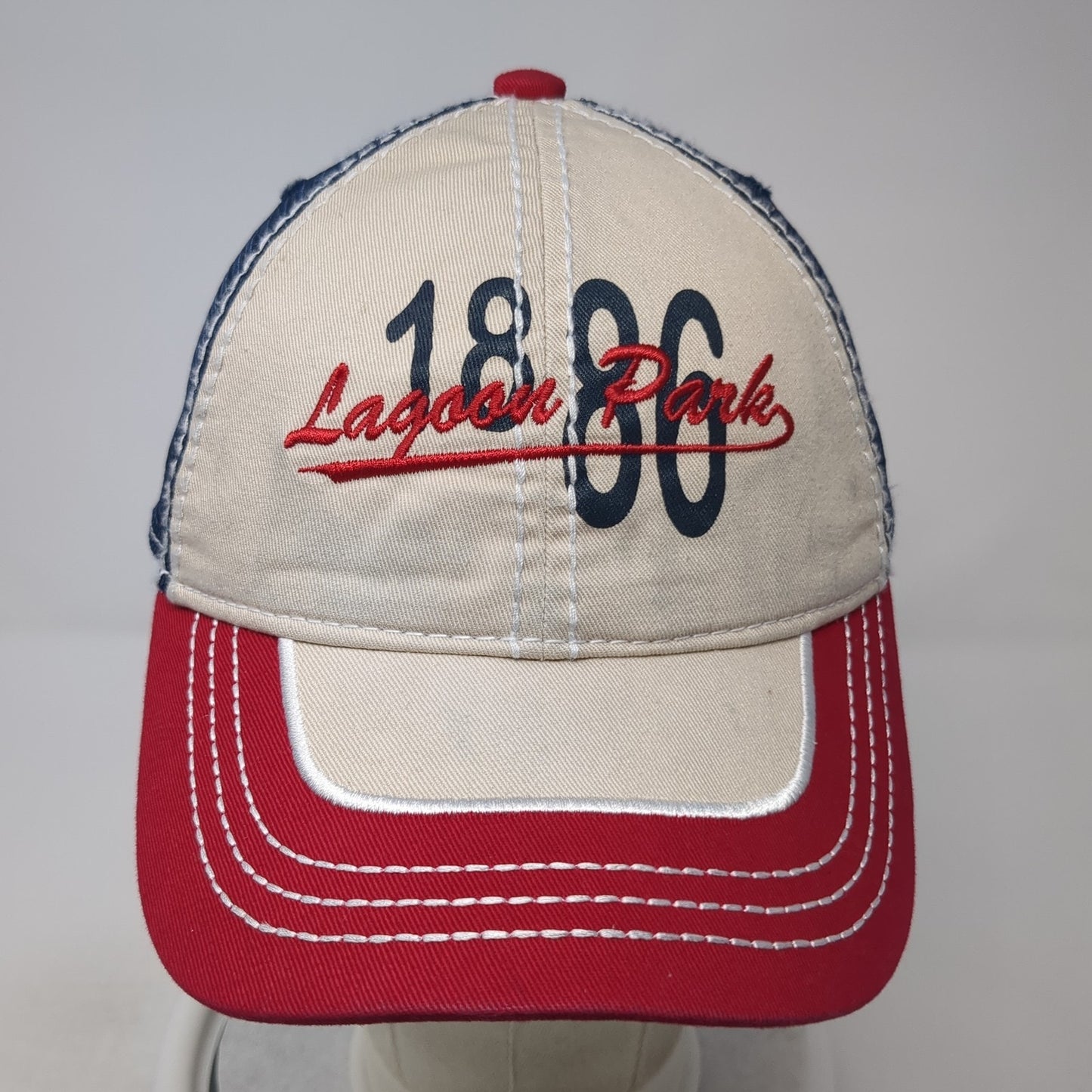 Lagoon Park 1886 Strapback Trucker Cap Multicolor One Size Adjustable Mesh Back