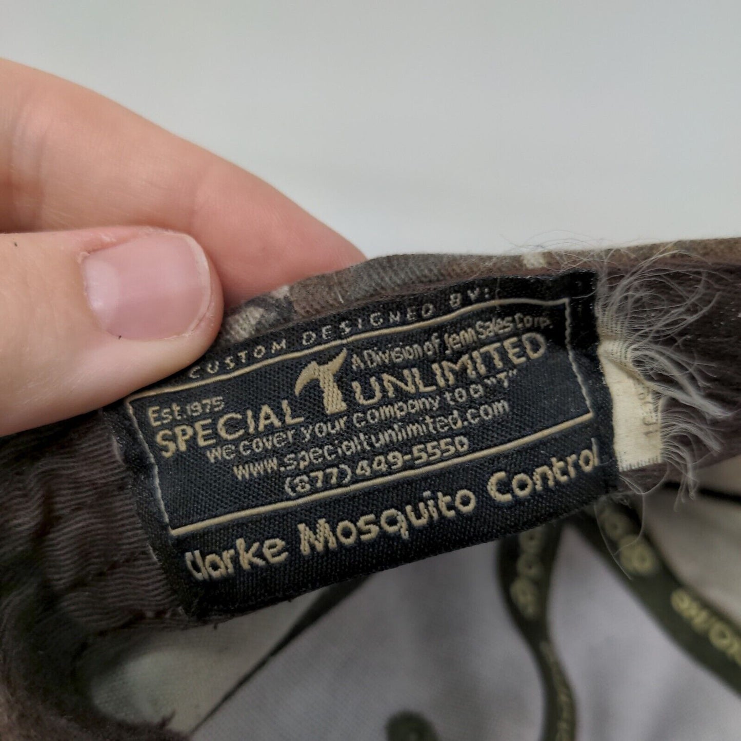 Clarke Strapback Hat Camouflage One Size Adjustable Embroidered Patriotic