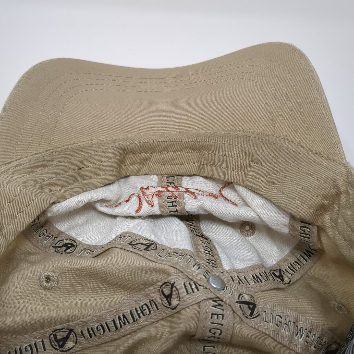 Whitetail Strapback Hat Brown One Size Embroidered Ahead Lightweight