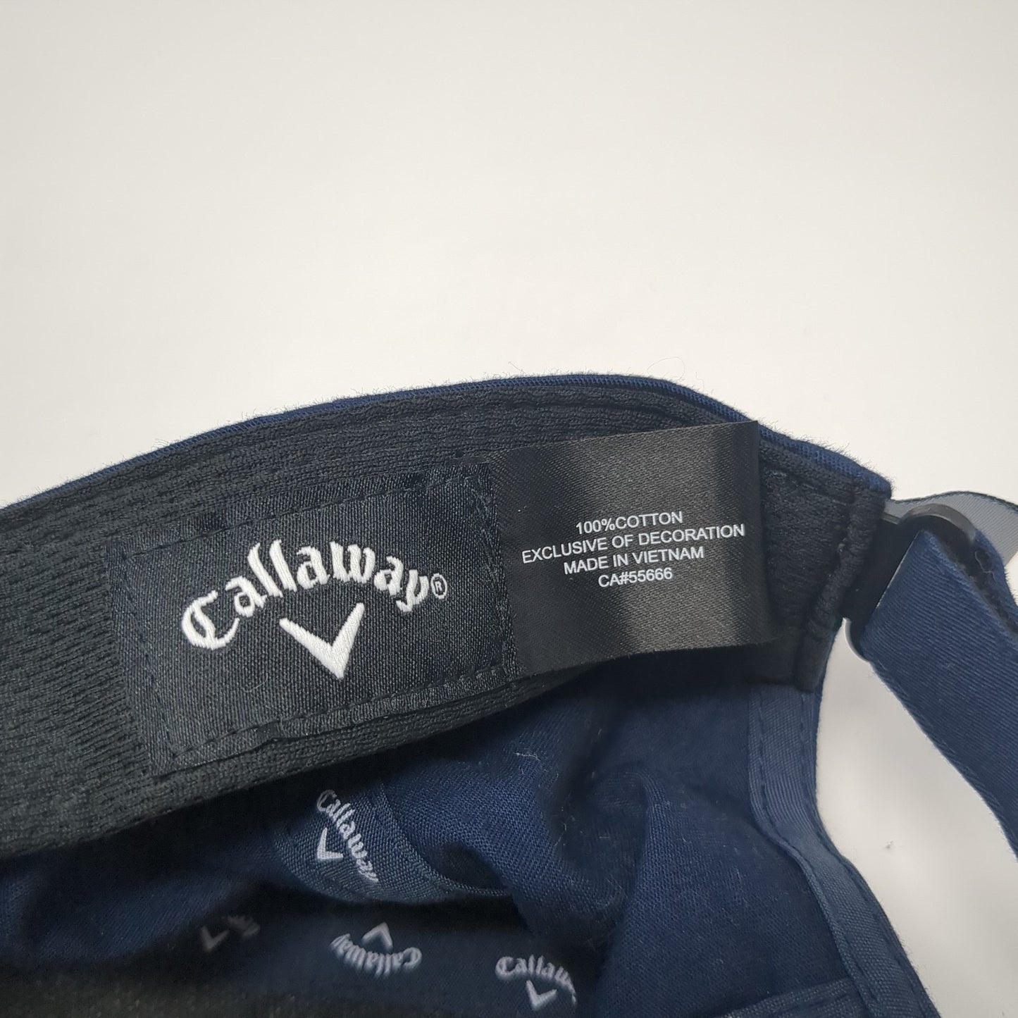 Callaway Slideback Baseball Cap Blue One Size Adjustable Embroidered 6 Panel