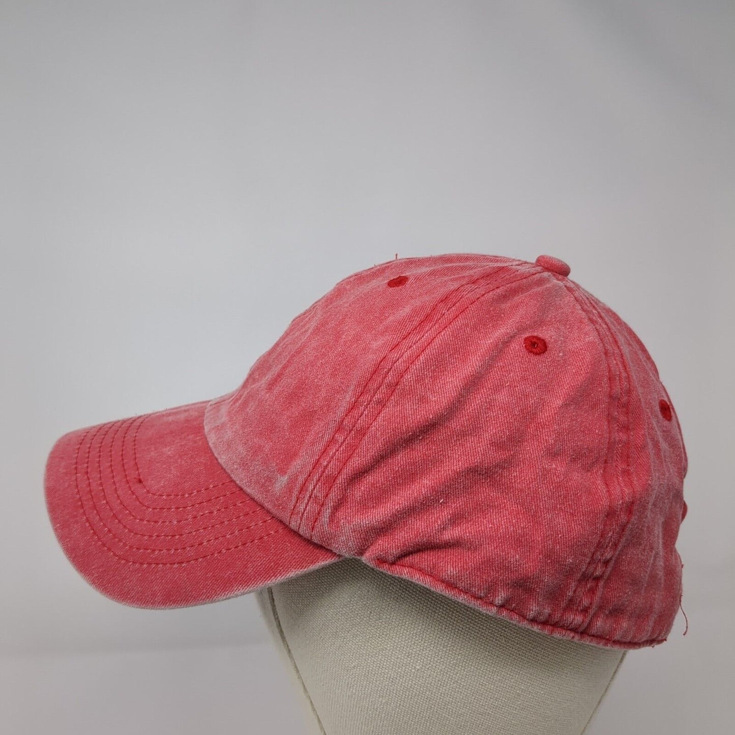 Divided by H&M Slideback Hat Red One Size Adjustable Vented Holes 6 Panel Blank