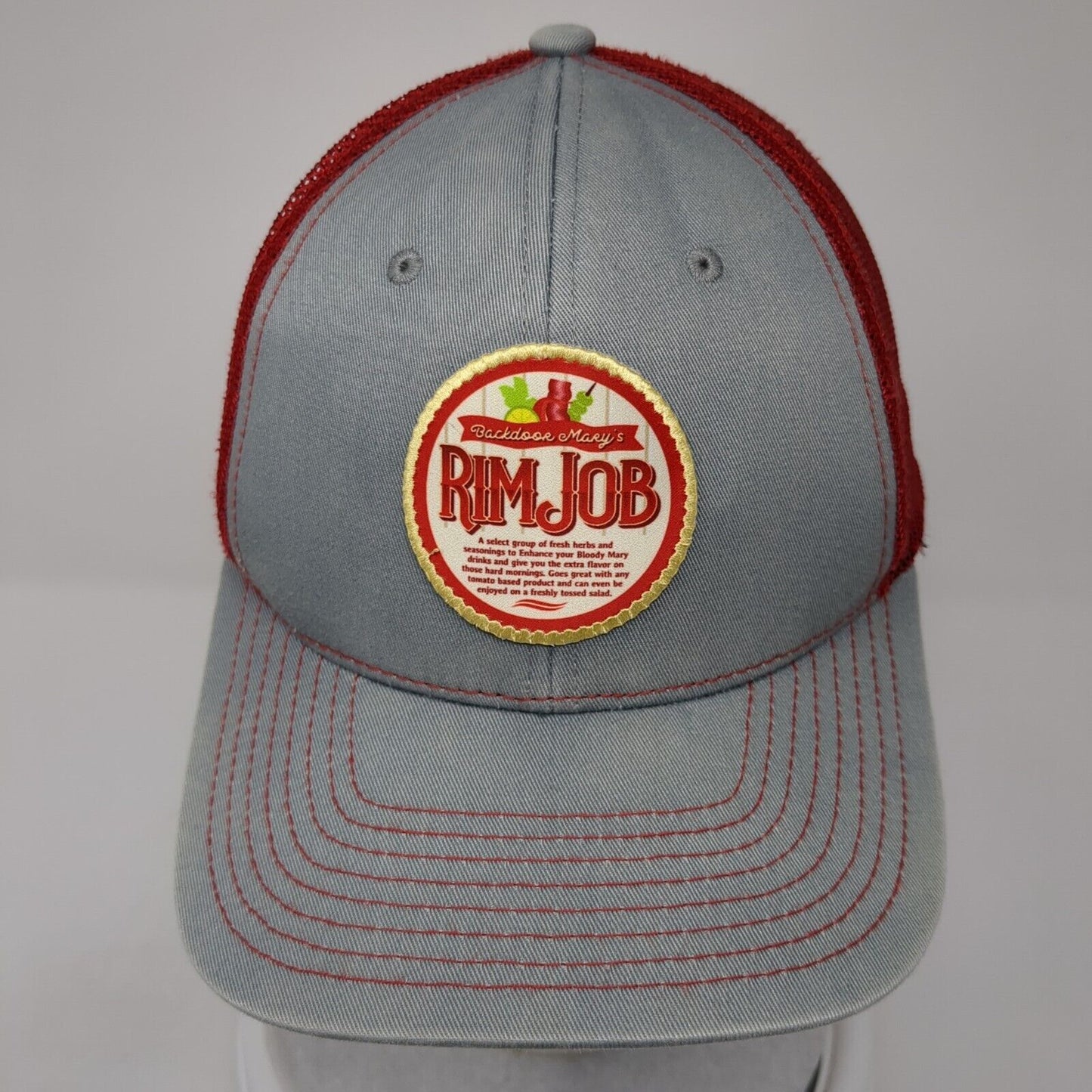 Backdoor Mary's Rim Job Snapback Trucker Hat Multi One Size Mesh Back