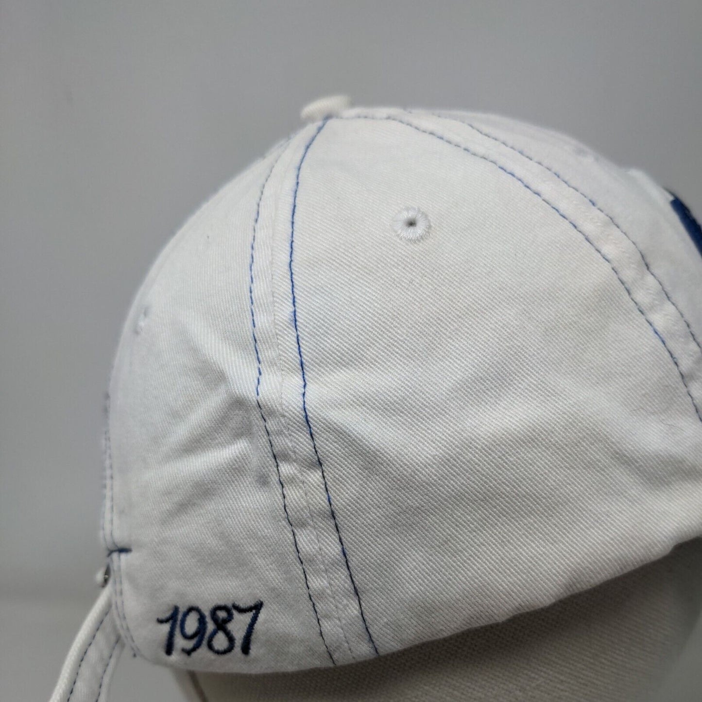 Oakmont Golf Club Slideback Hat White One Size Embroidered Gear For Sports