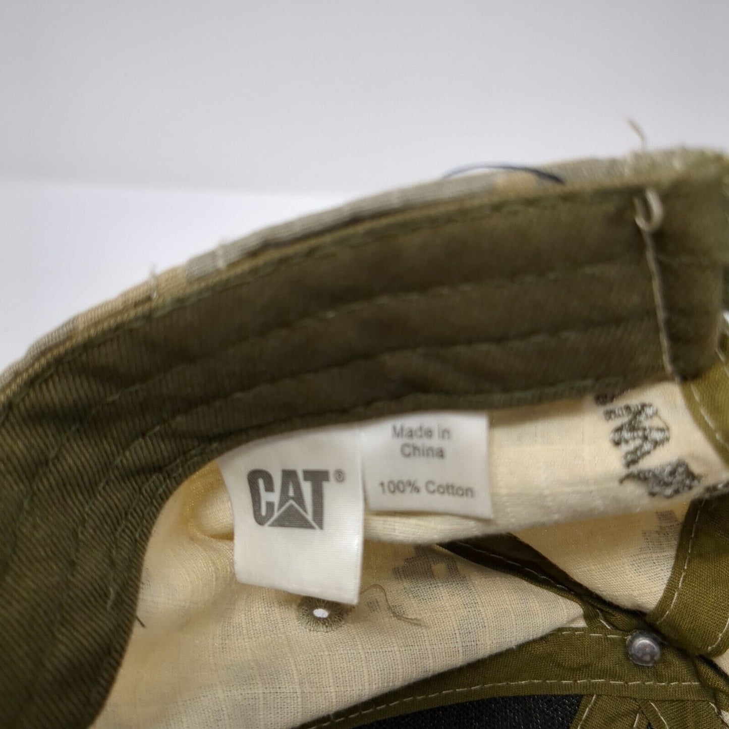 Western States CAT Strapback Hat Digital Camo One Size Embroidered