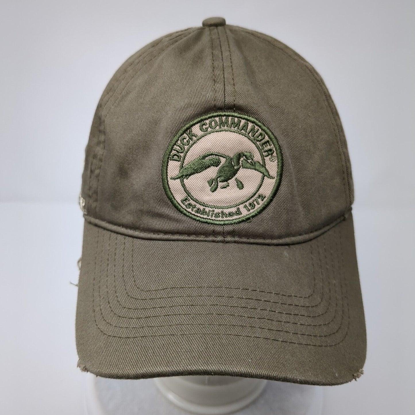 Duck Commander Strapback Hat Brown OSFA Embroidered Arise Kill Eat