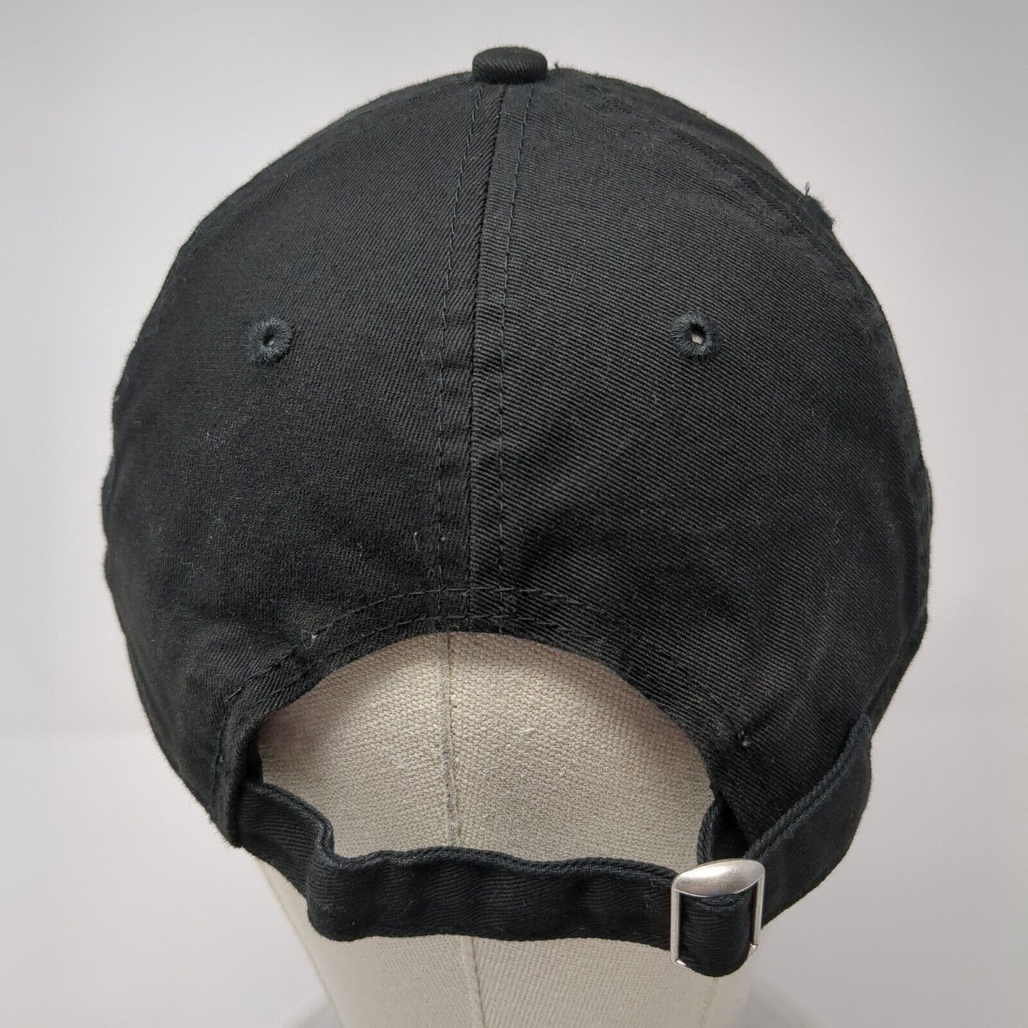 New Era Slideback Hat Black One Size Adjustable Embroidered 9Twenty 6 Panel