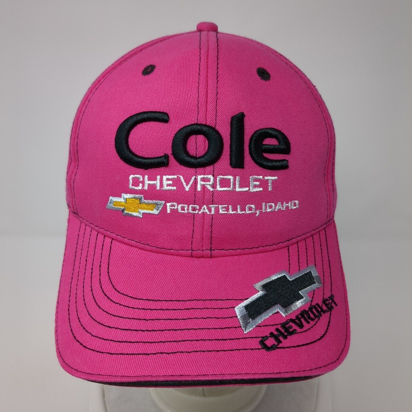 Cole Chevrolet Snapback Hat Ponytail Pink One Size Pocatello Idaho