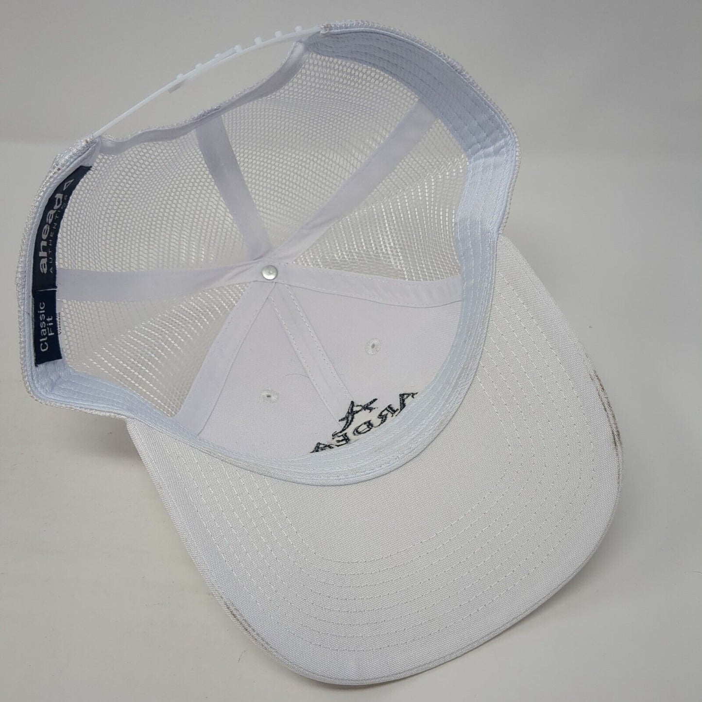 Ardea Country Club Snapback Trucker Hat White OS Classic Fit Mesh Back Ahead
