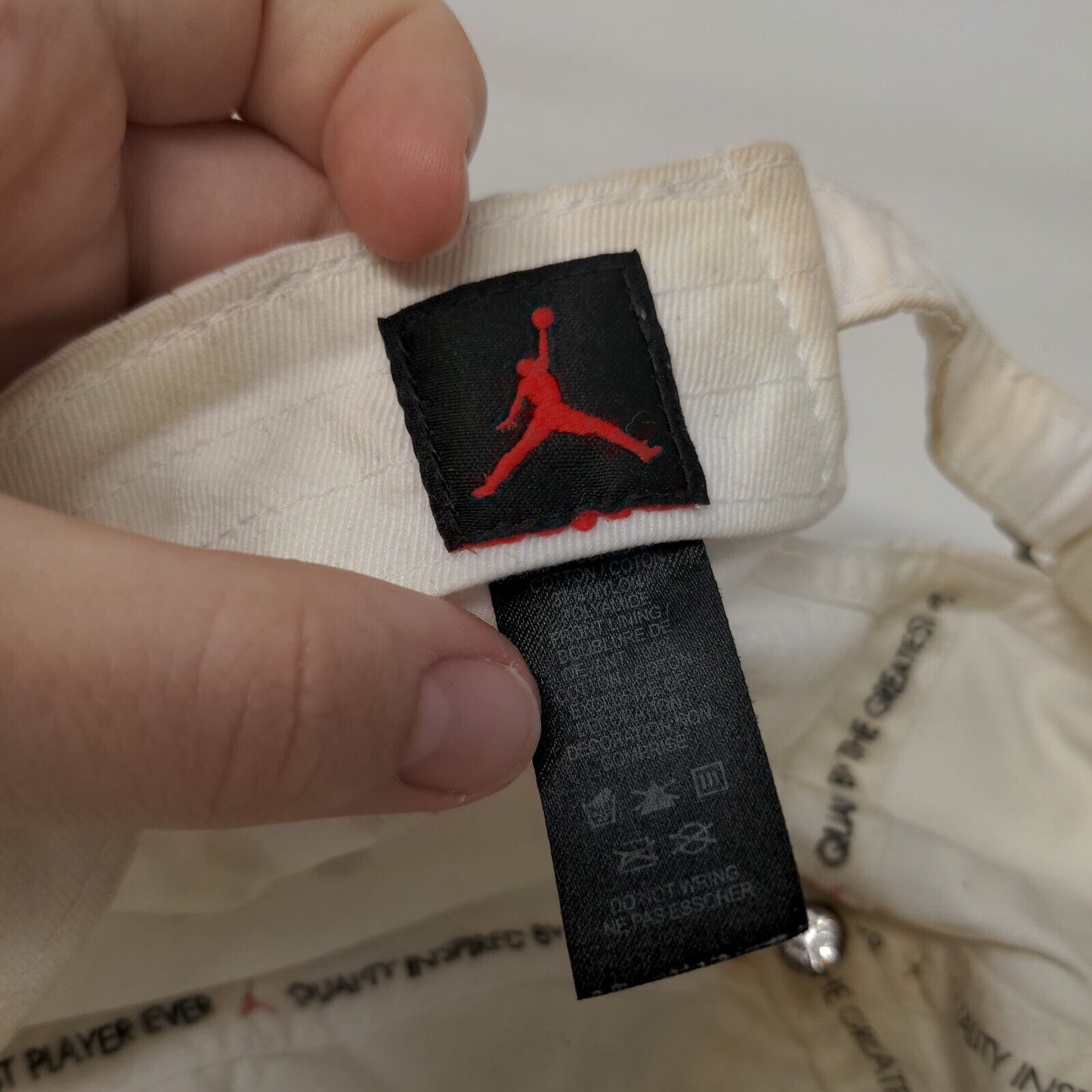 Jordan Jumpman Slideback Hat White OSFM Embroidered Adjustable Solid