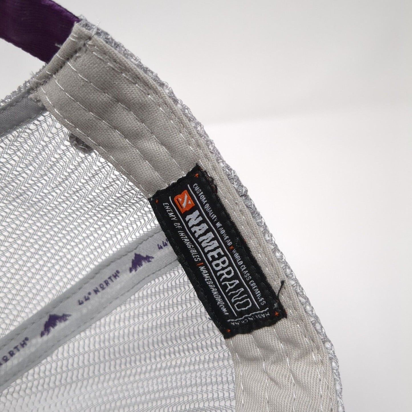 44° North Vodka Idaho USA Strapback Trucker Hat Purple OS Mesh Back Name Brand
