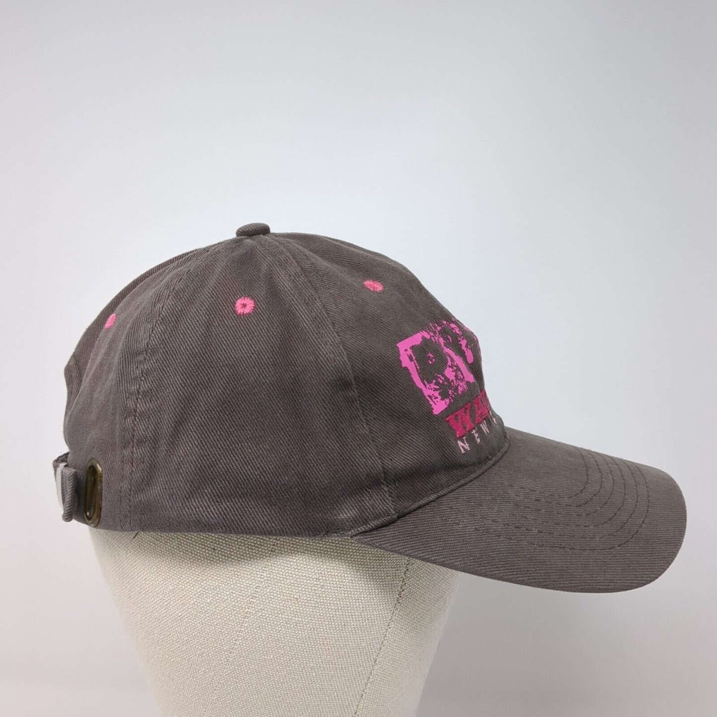 Pure Waitomo New Zealand Slideback Hat Brown One Size Adjustable Embroidered