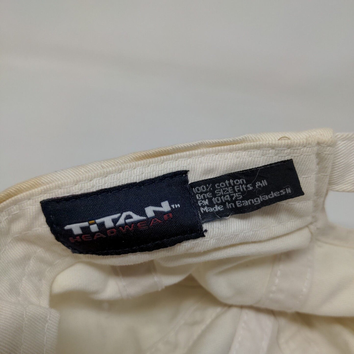 Cayman Islands Slideback Hat Cream OSFA Adjustable Embroidered Titan Headwear