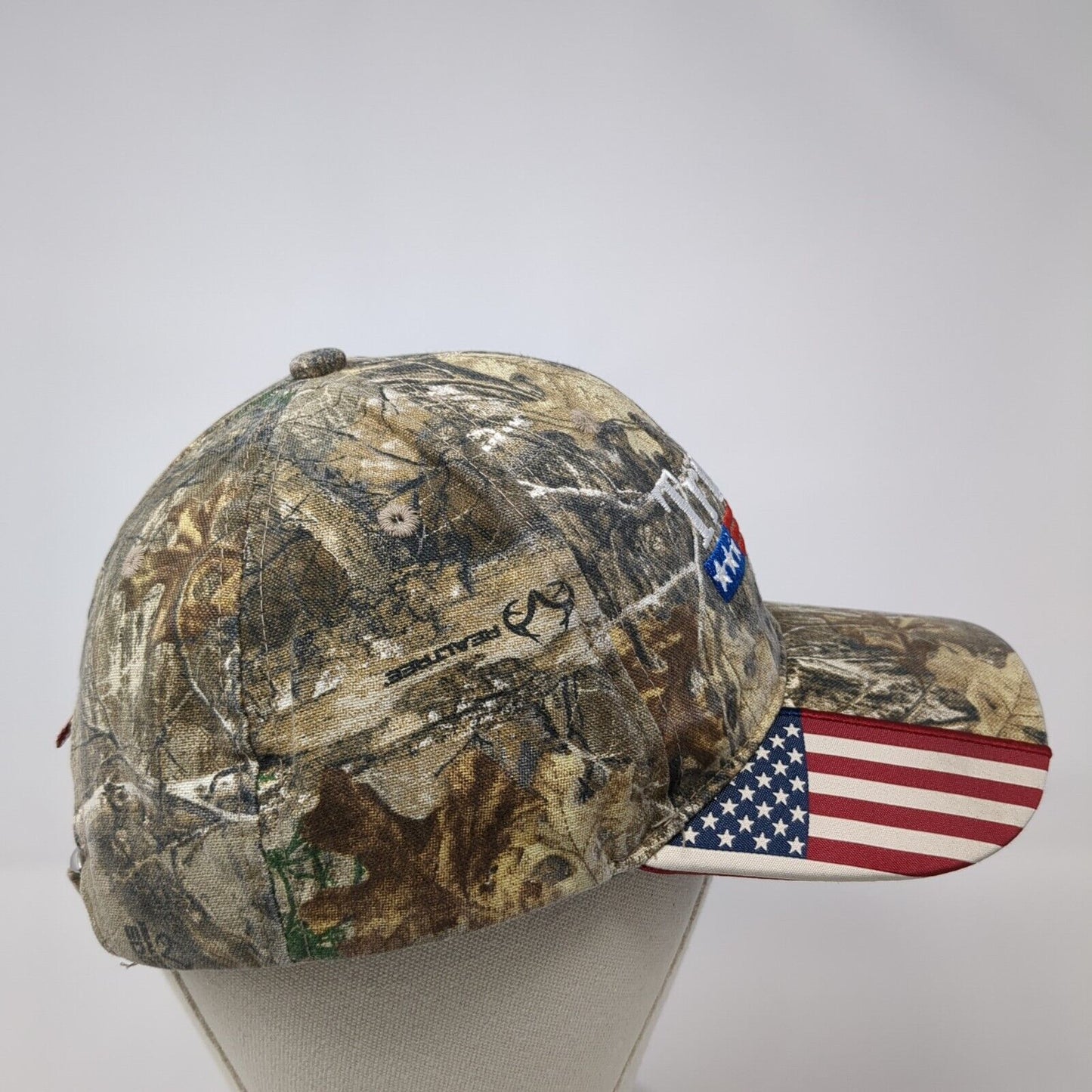 Trump 2020 USA Flag Slideback Hat Camo One Size Adjustable Hunting