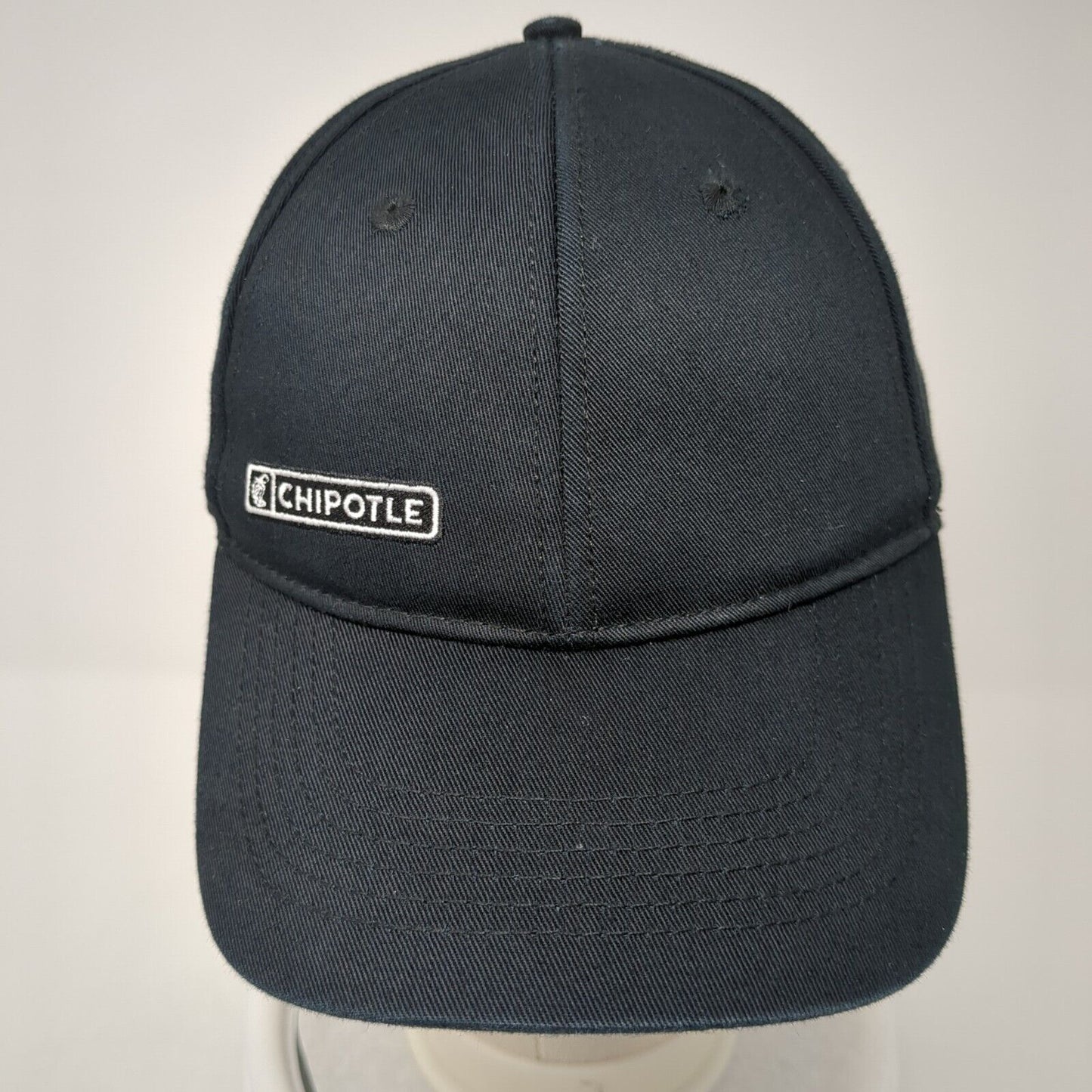 Chipotle Strapback Hat Black One Size Adjustable Loomstate 6 Panel